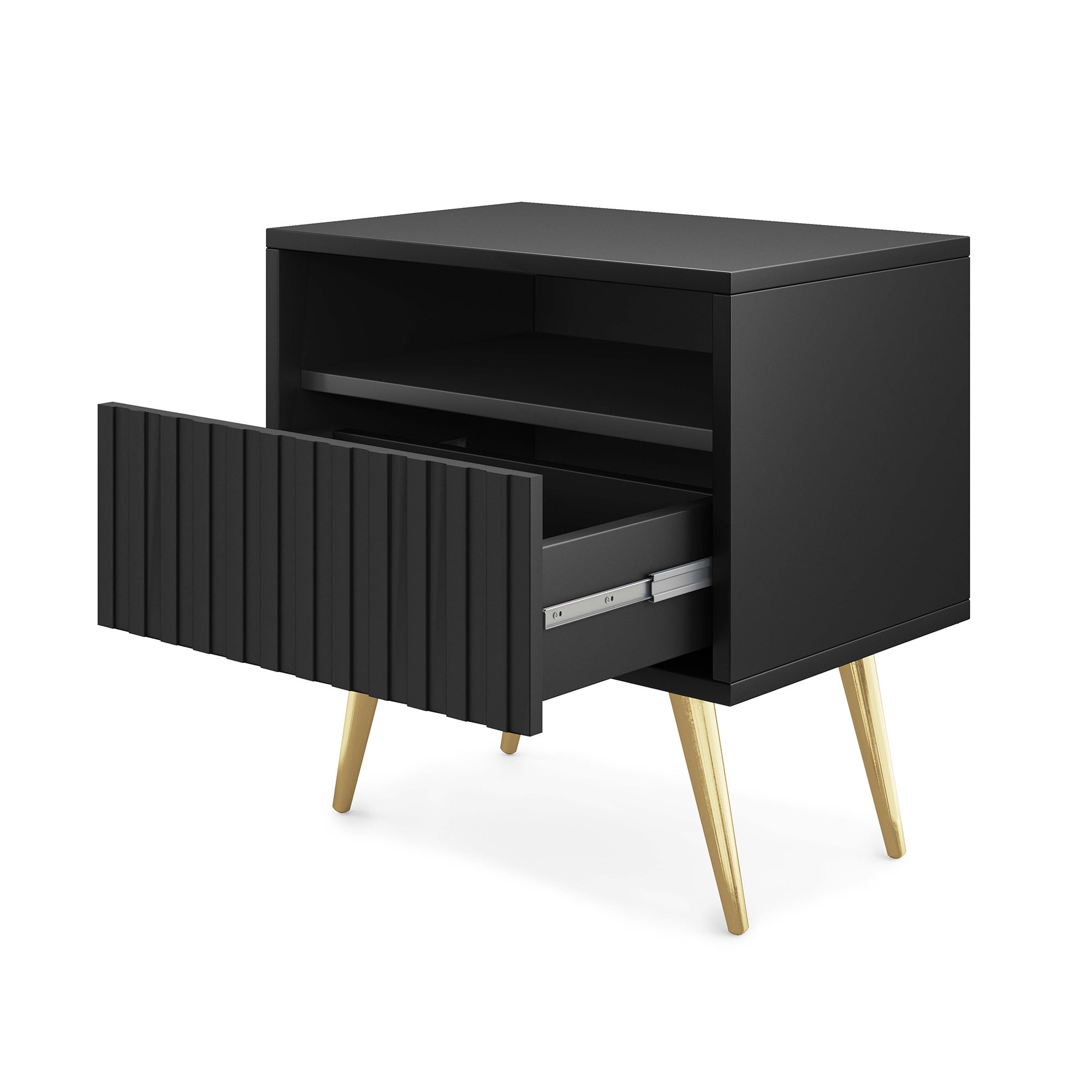 selsey-bello-nachttisch-mit-schublade-und-lamellenfront-schwarz-mit-goldenen-bei image 3