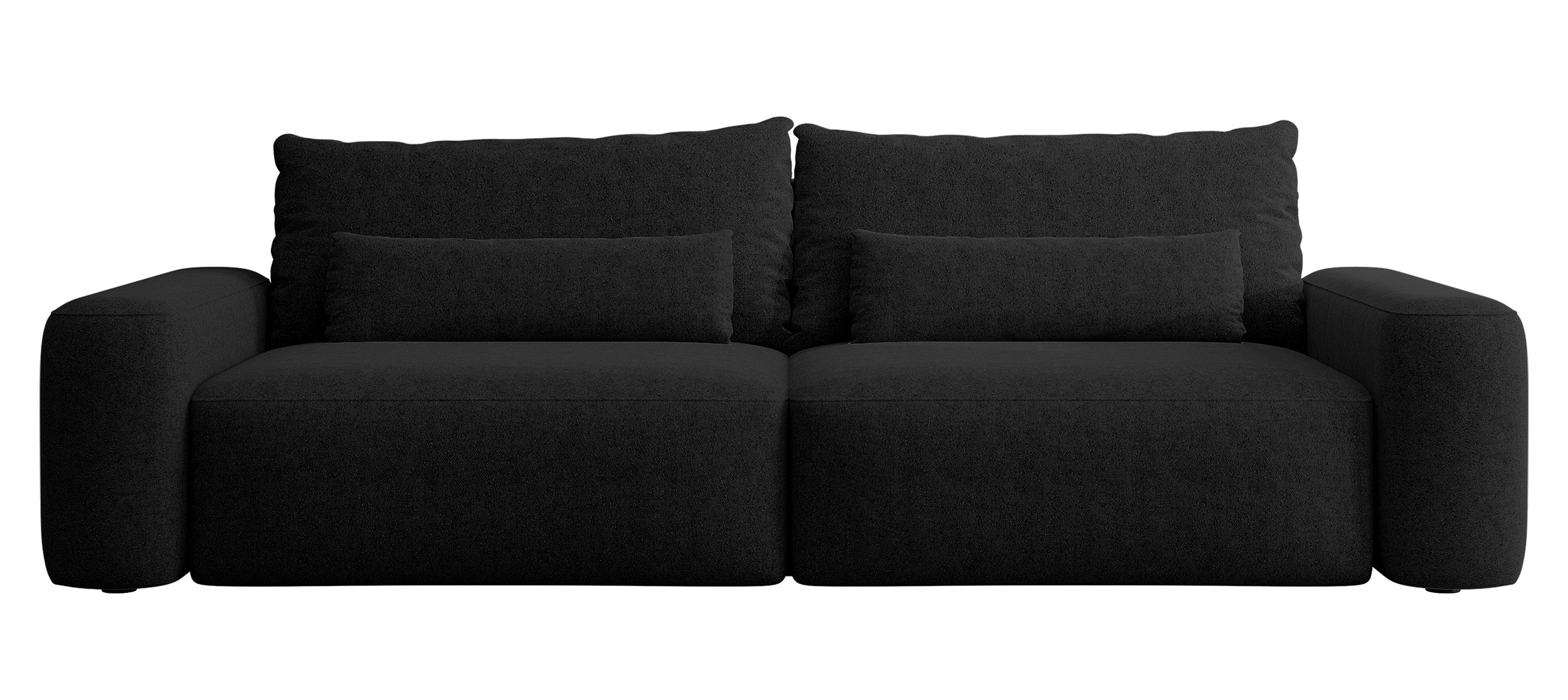 selsey-carnos-schlafsofa-dreisitzig-hydrophobes-chenille-schwarz-schwarze-beine image 1