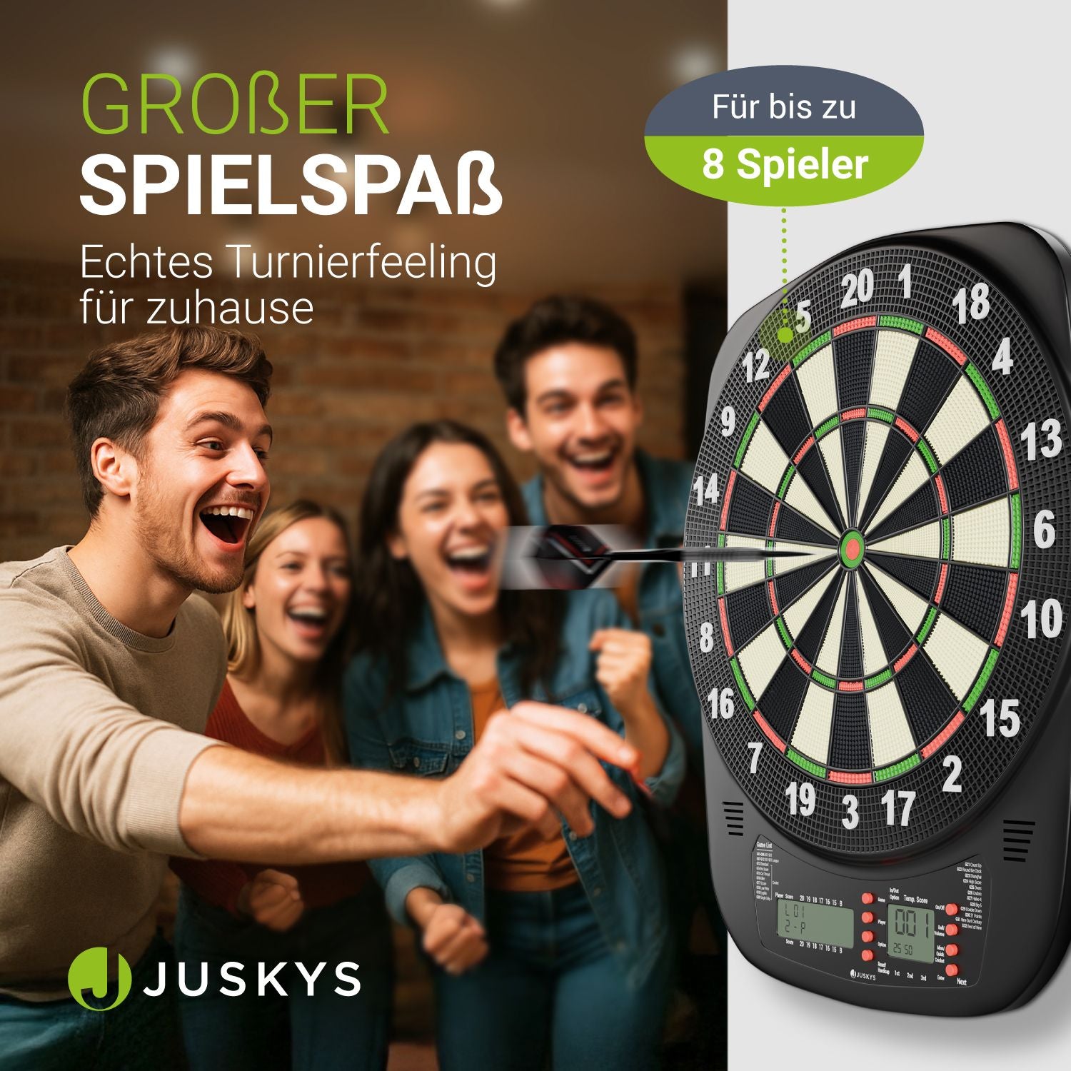 juskys-elektronische-dartscheibe-mit-lcd-display-usb-c-und-18-pfeilen image 2