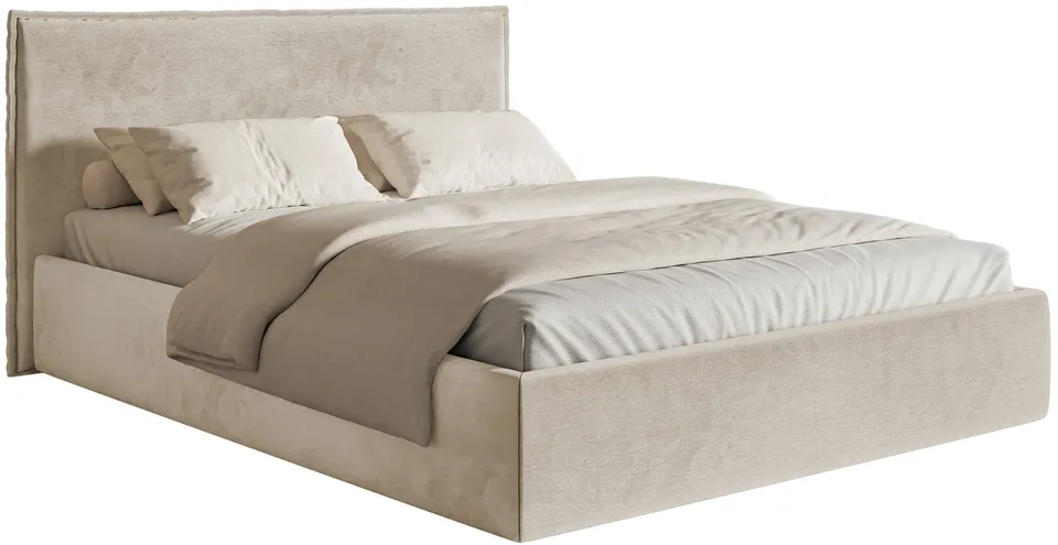 selsey-softie-slim-polsterbett-140x200-cm-beiges-velours-wasserabweisend image 1