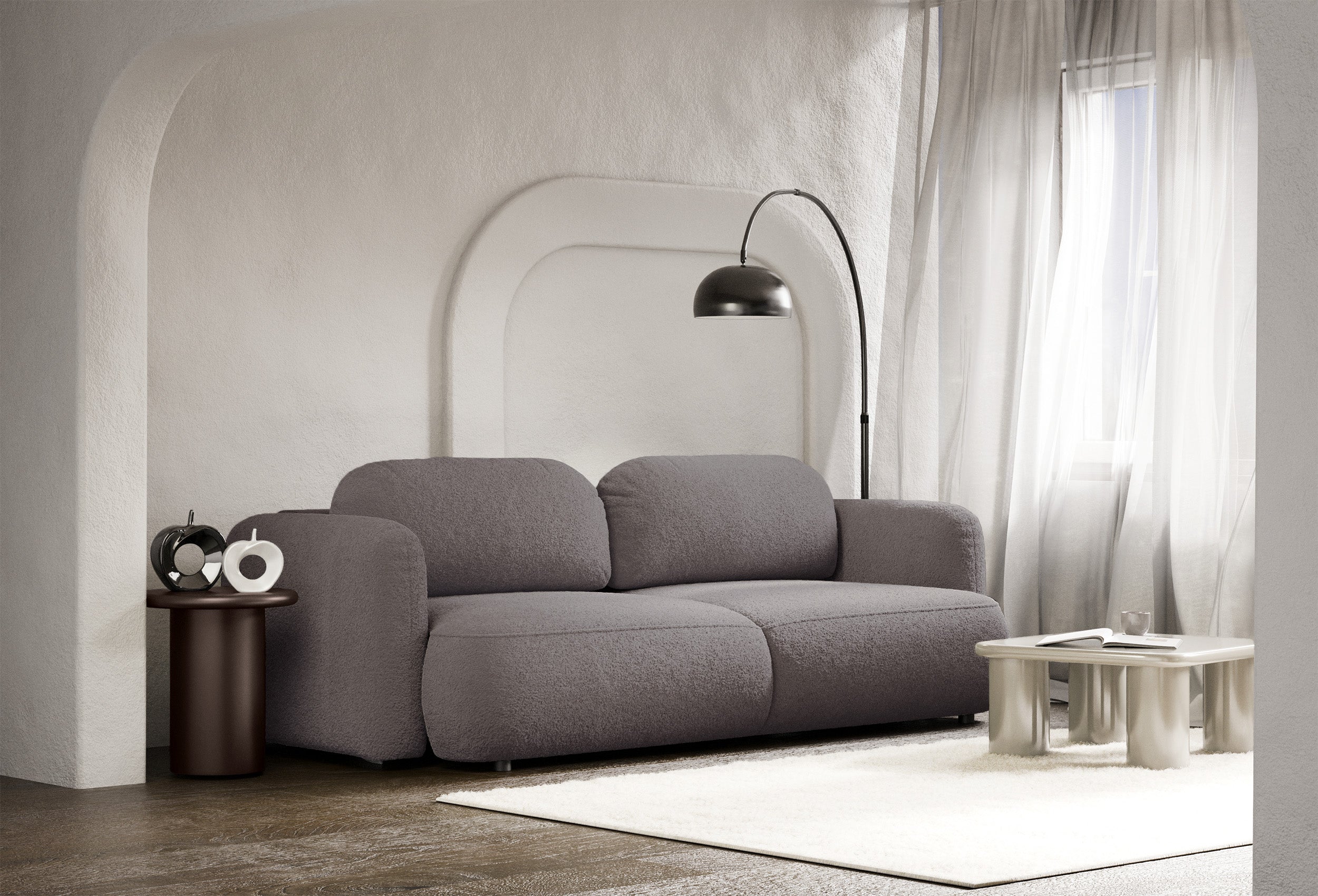 selsey-tvoya-3-sitzer-schlafsofa-ausklappbar-graubrauner-boucl image 3