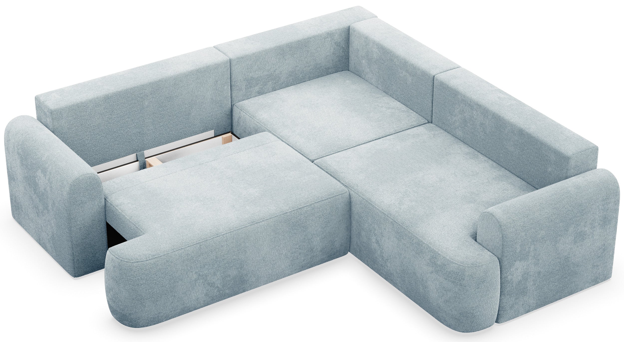 selsey-kaveo-ecksofa-l-f-rmig-universell-mit-schlaffunktion-hellblauer-chenille- image 4