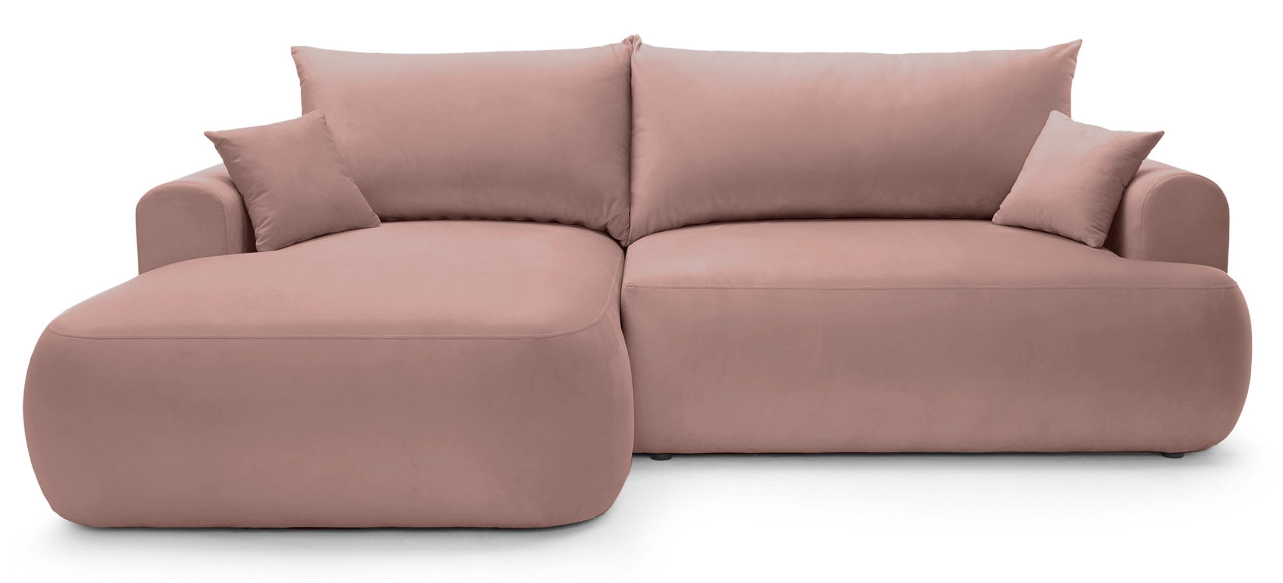 selsey-ovo-ecksofa-mit-schlaffunktion-l-form-links-mit-stauraum-hellrosa-velours image 1