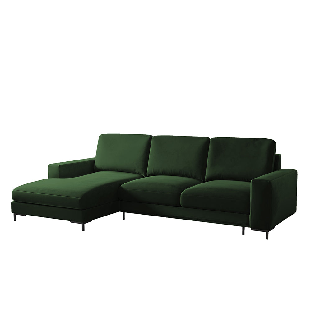 selsey-mokpeo-ecksofa-mit-schlaffunktion-l-form-2x-stauraum-samt-flaschengr-n-li image 1