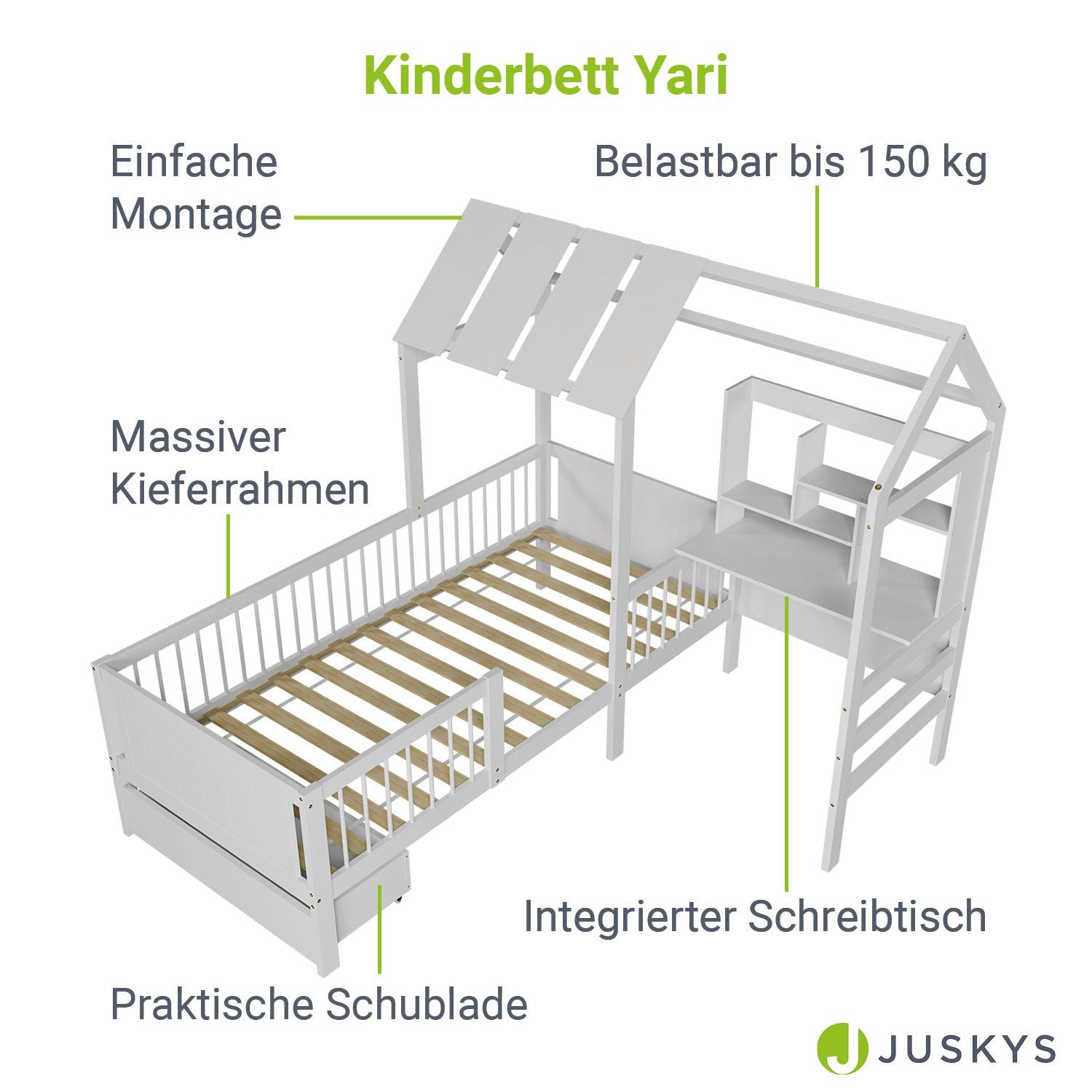 juskys-kinderbett-yari-kinderbett-mit-spiel-design image 3