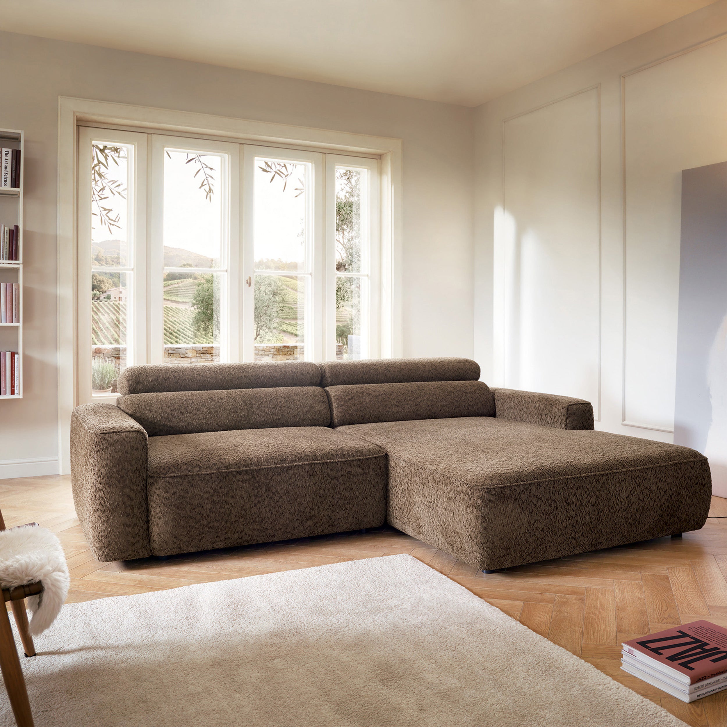 selsey-fando-ecksofa-l-f-rmig-rechts-mit-elektrisch-ausziehbarer-sitzfl-che-brau image 2