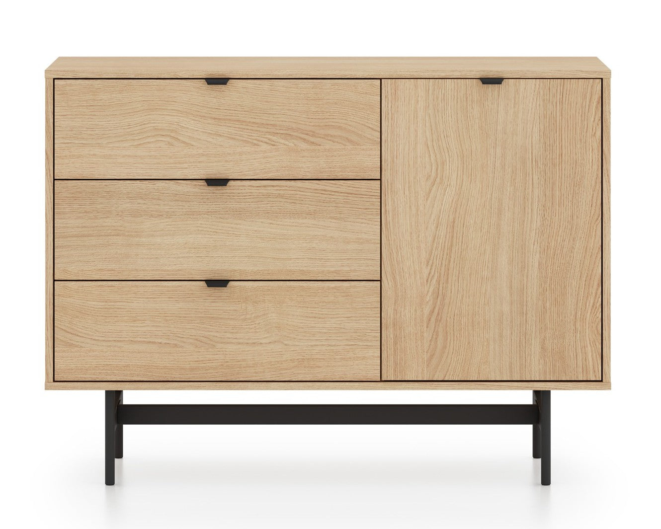 selsey-reynos-kommode-92-cm-eiche-mavelie-mit-3-schubladen image 5