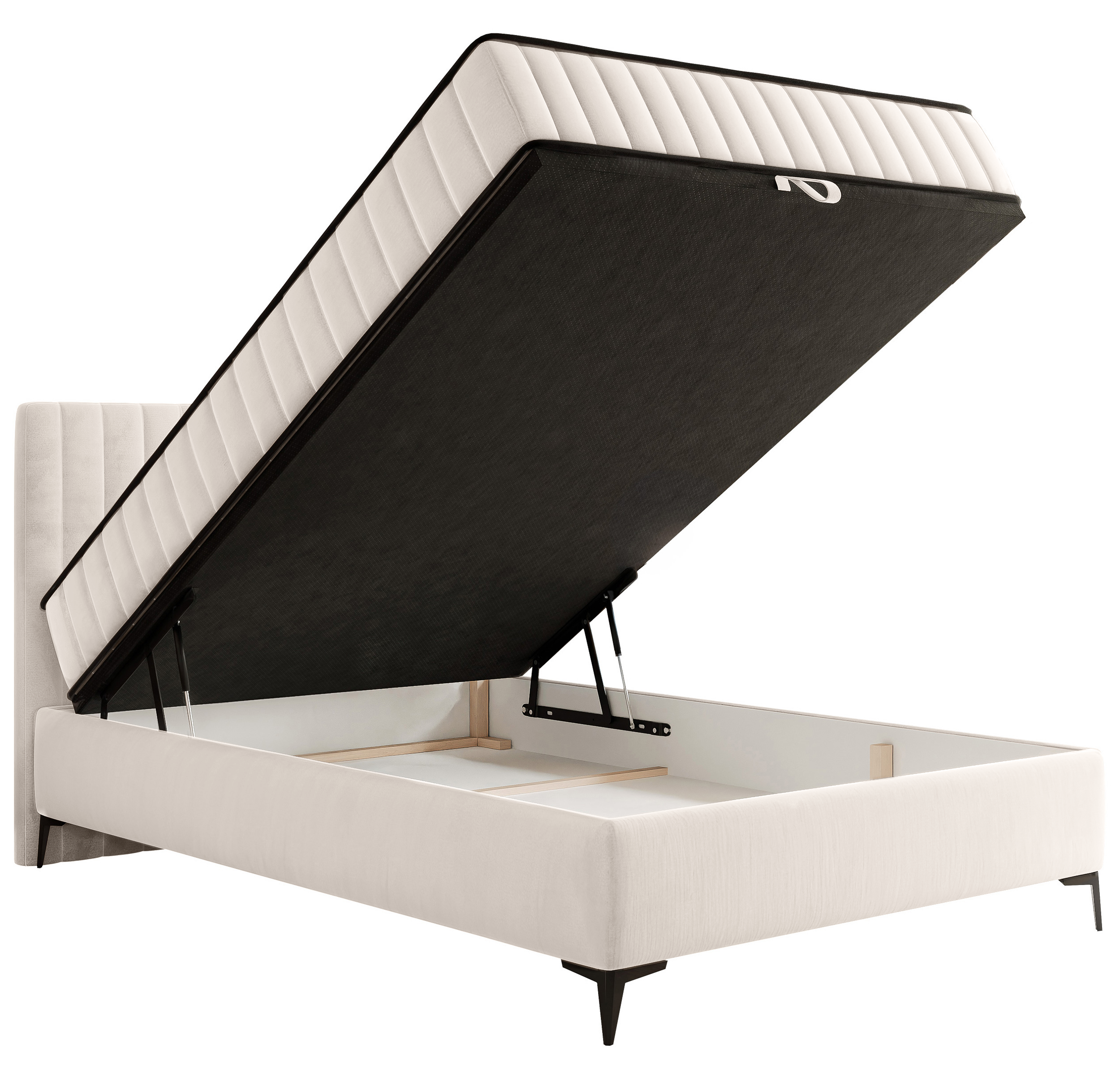 selsey-mufasso-kontinentales-bett-140x200-cm-mit-stauraum-cremefarbener-velours image 6