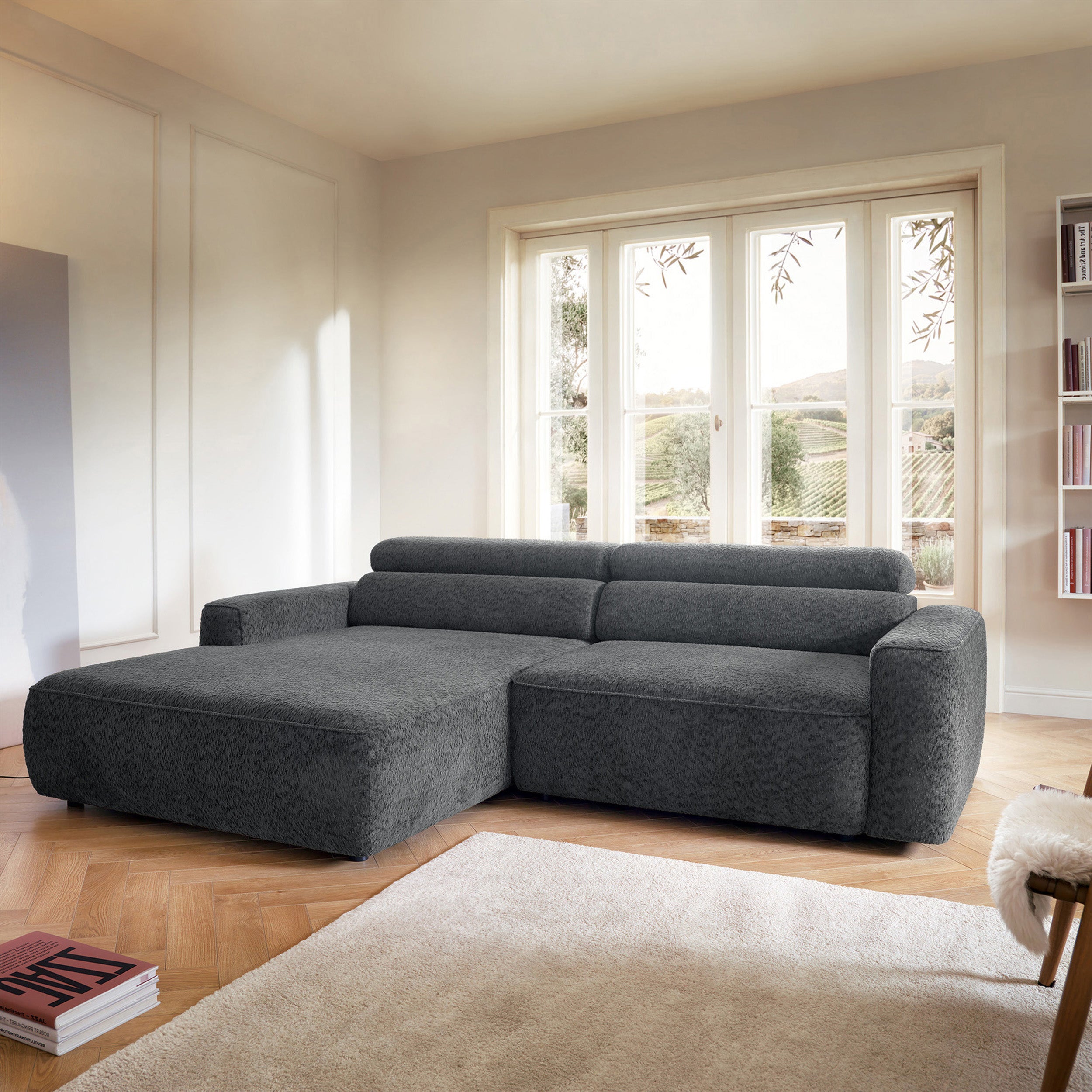selsey-ecksofa-fando-l-form-links-mit-elektrisch-ausziehbarem-sitz-dunkelgrauer- image 2