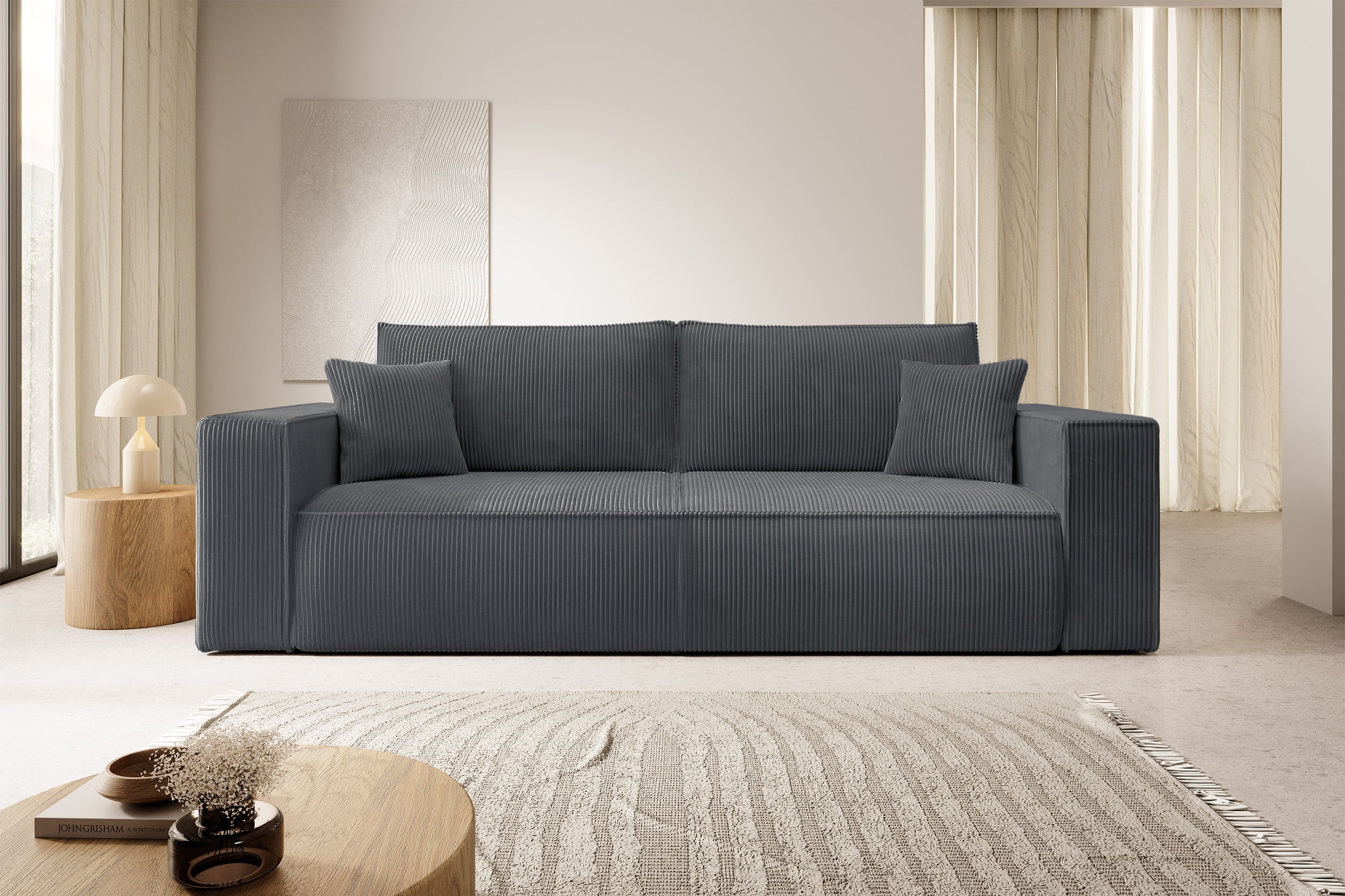 selsey-farese-3-sitzer-schlafsofa-ausklappbar-mit-stauraum-grauer-cord image 2