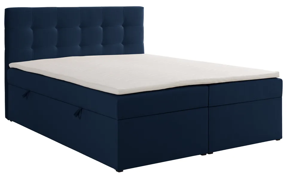 selsey-ronneo-kontinentalbett-140x200-cm-mit-stauraum-und-topper-dunkelblauer-sa image 1