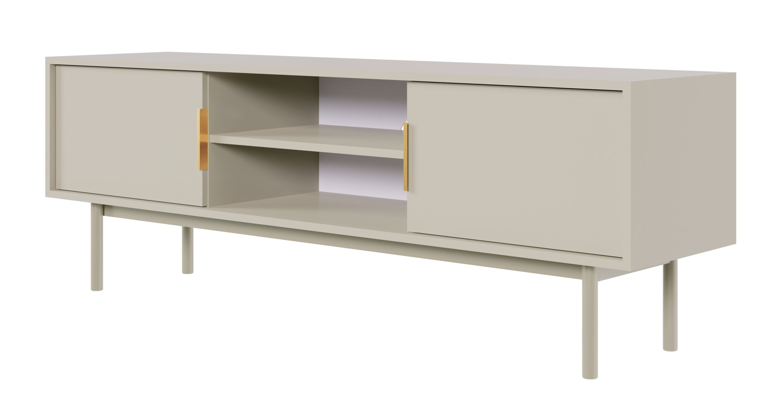 selsey-viviaro-tv-schrank-154-cm-kaschmir-mit-2-t-ren-und-nischen image 1