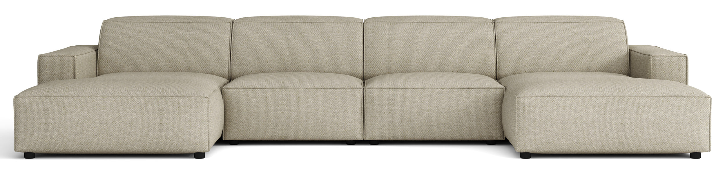 selsey-sellmo-ecksofa-u-f-rmig-universell-hellgraubeige-hydrophobes-chenille-mod image 1