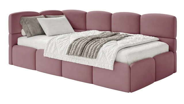selsey-cloudy-jugendbett-120x200-cm-linksseitig-mit-matratze-und-stauraum-rosa-v image 1