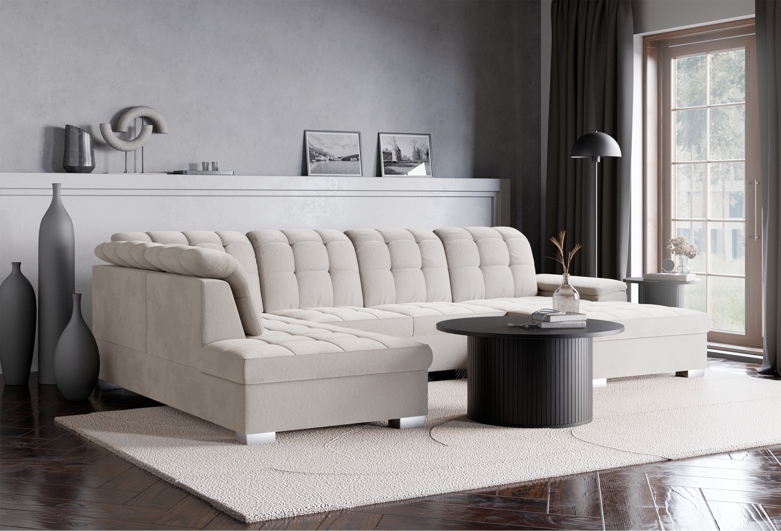 selsey-jamaal-ecksofa-u-form-rechts-mit-schlaffunktion-und-stauraum-grau-beiger- image 3