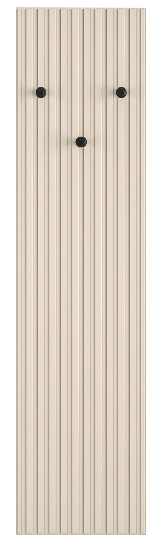 selsey-caletto-wandgarderobe-34-cm-beige-lamellen-mit-3-schwarzen-haken image 1