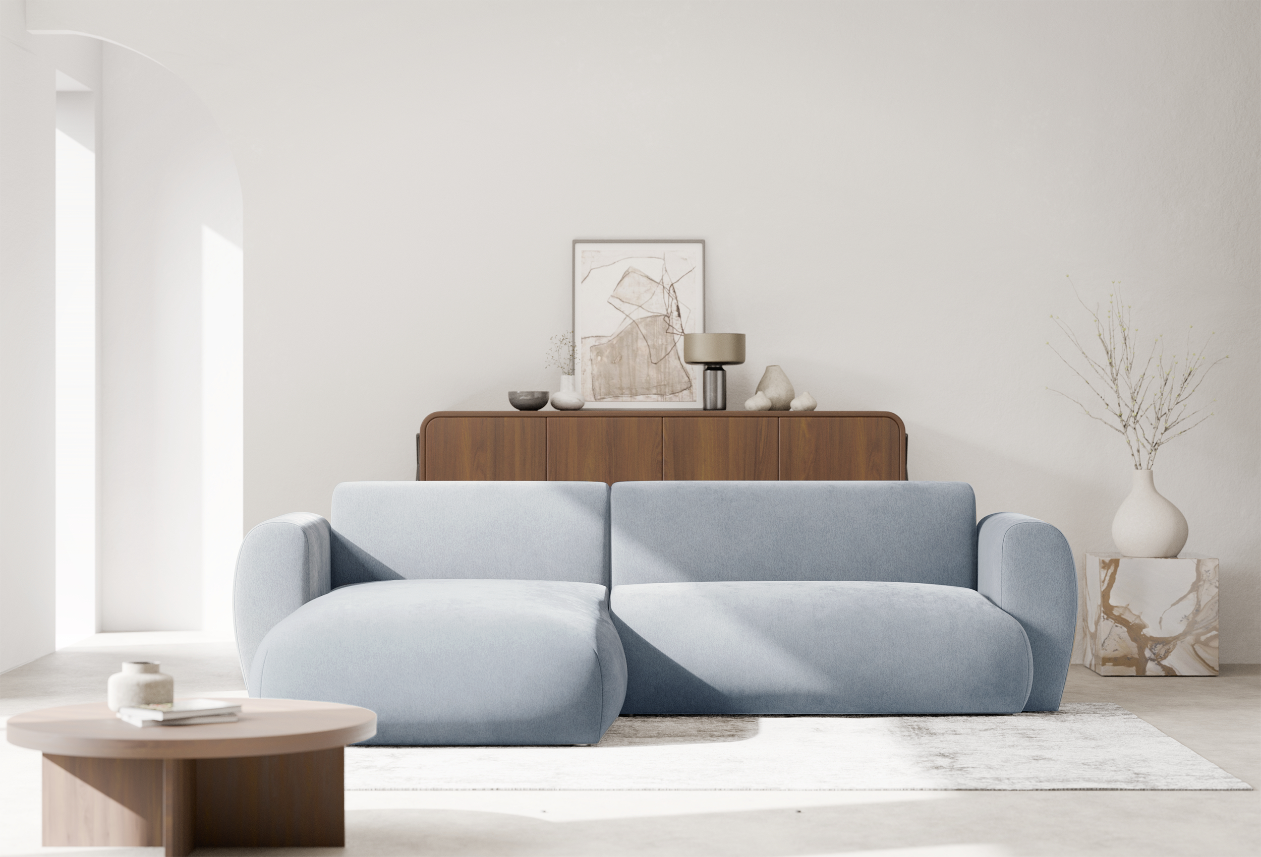 selsey-emia-ecksofa-l-form-mit-schlaffunktion-chenille-hellblau-linksseitig image 5
