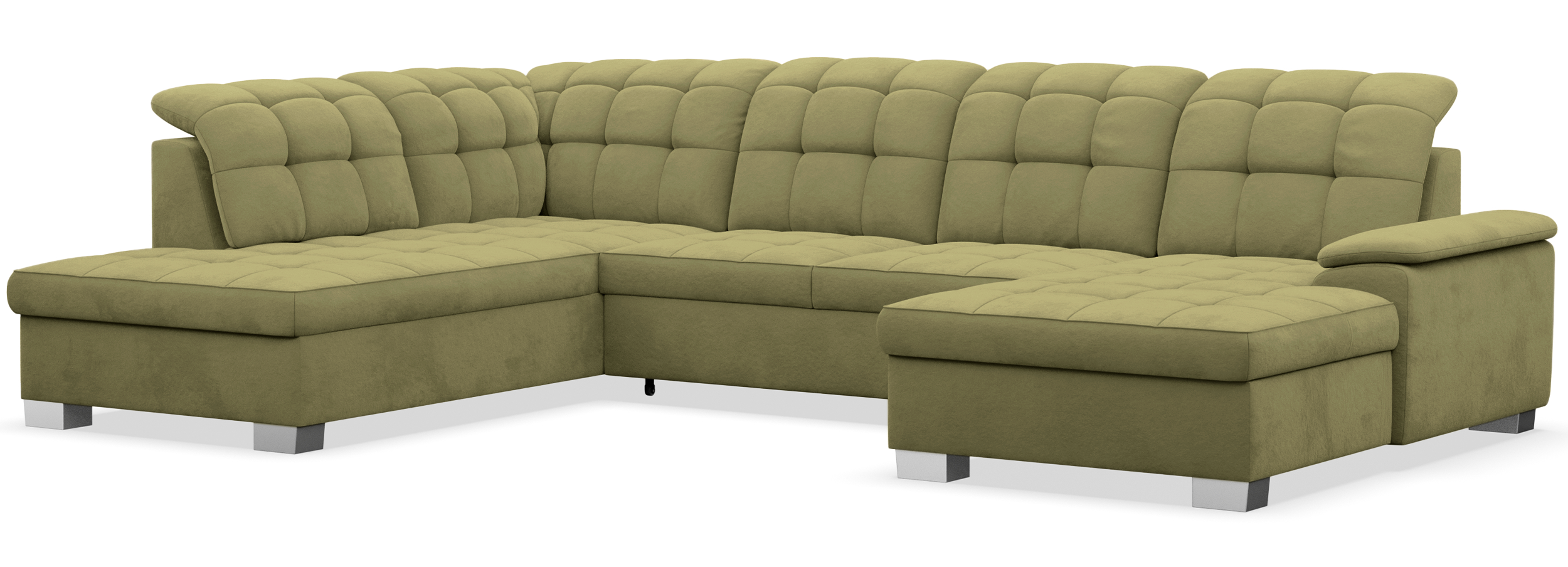 selsey-jamaal-ecksofa-u-f-rmig-rechts-mit-schlaffunktion-und-stauraum-olivgr-ner image 4
