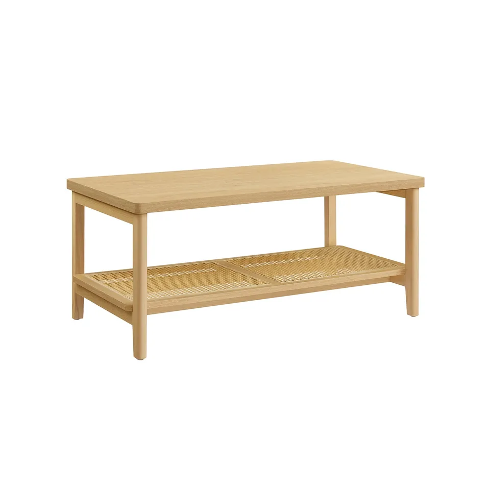 vasagle-couchtisch-2-ebenen-mit-stauraum-boho-stil image 1