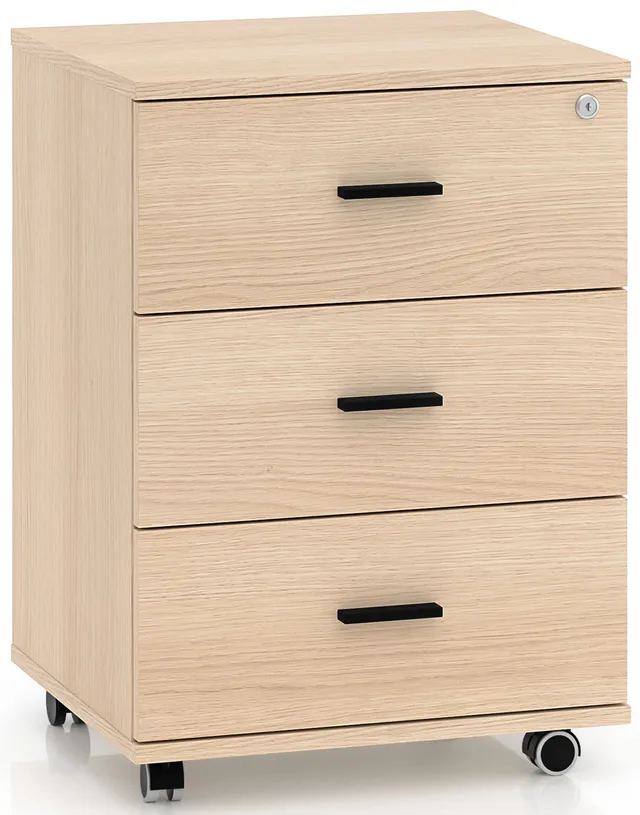 selsey-b-rocontainer-odelis-46-cm-mit-3-schubladen-auf-rollen-lindberg-eiche image 1