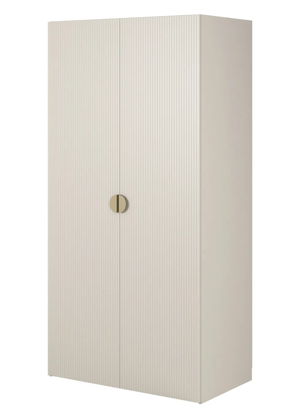 selsey-moonir-2-t-riger-kleiderschrank-100-cm-grau-beige-mit-kleiderstange image 1