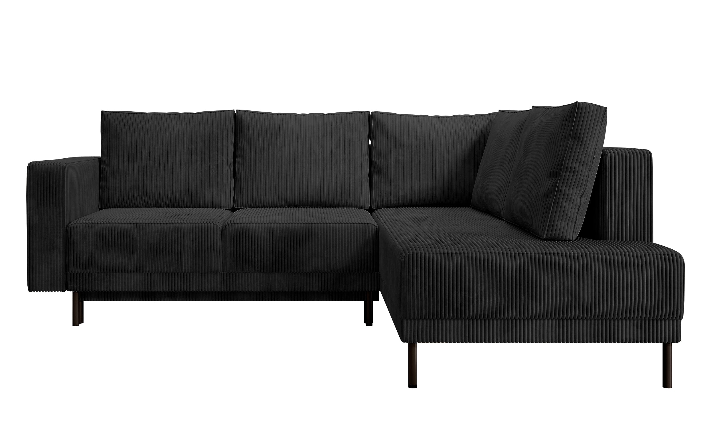 selsey-rodario-ecksofa-rechtsseitig-mit-schlaffunktion-und-bettkasten-schwarzer- image 1