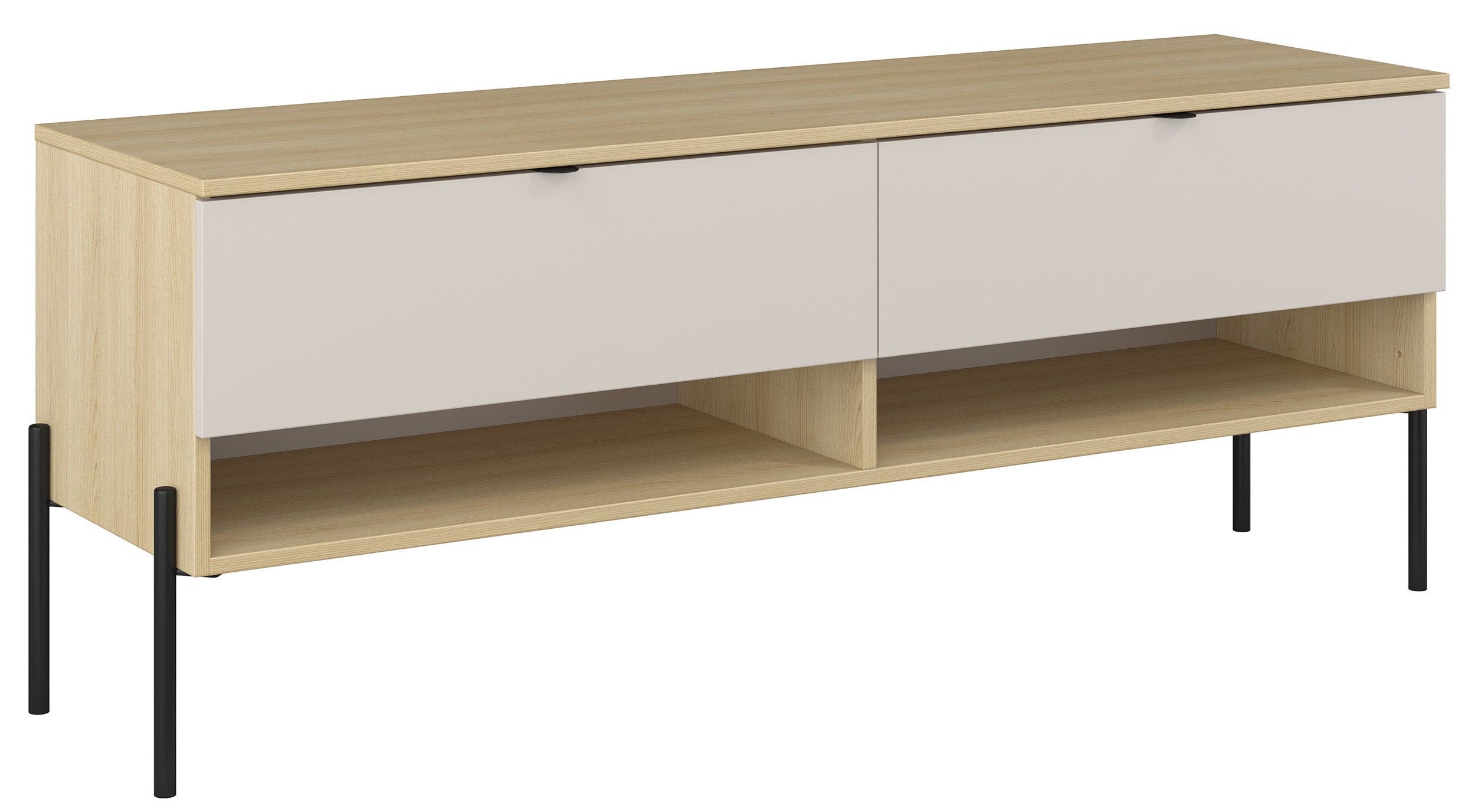 selsey-ore-tv-schrank-140-cm-mit-2-schubladen-lindberg-eiche-kaschmir image 6