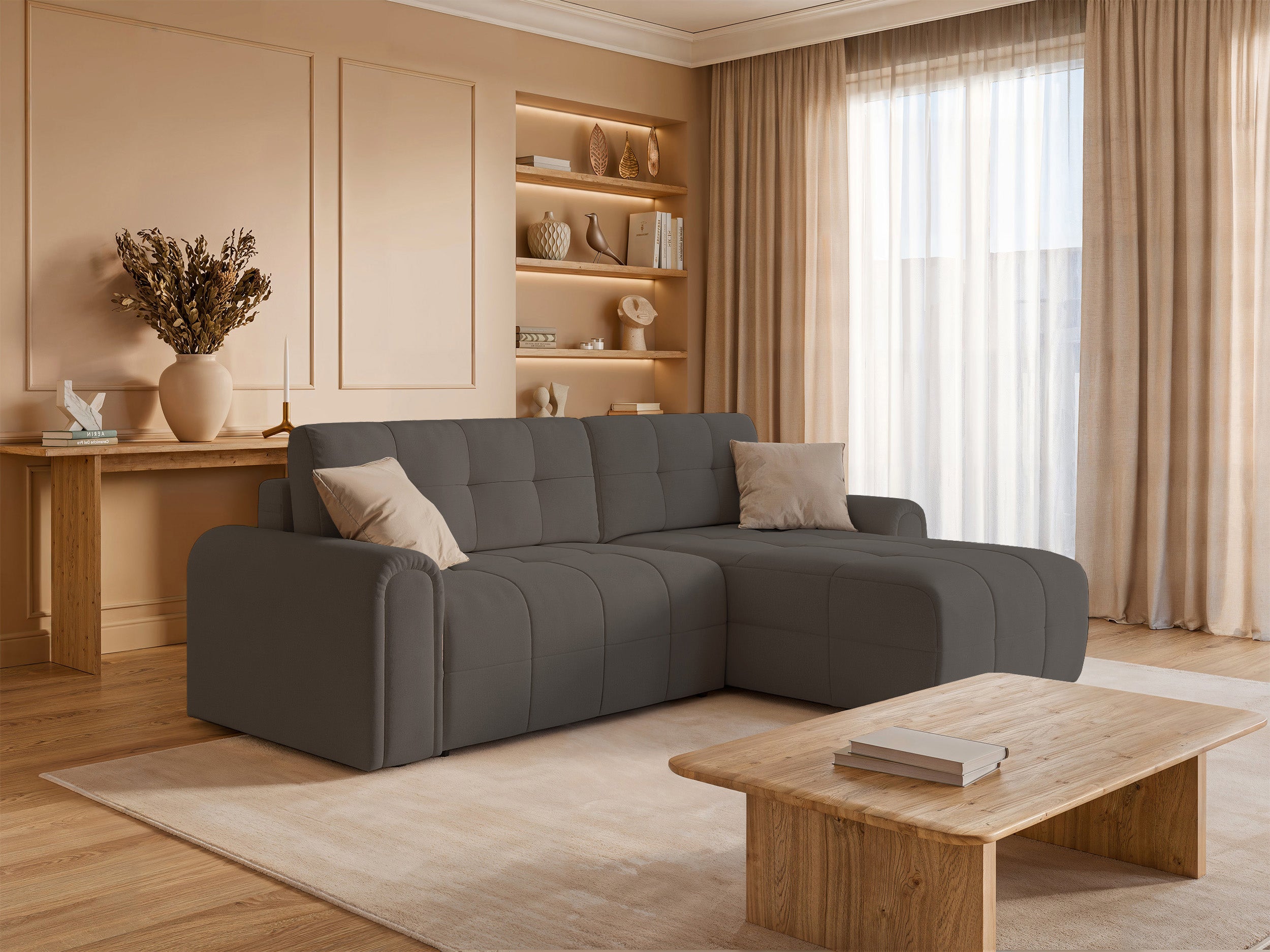 selsey-simolla-ecksofa-mit-schlaffunktion-rechts-grau-braun-chenille image 5