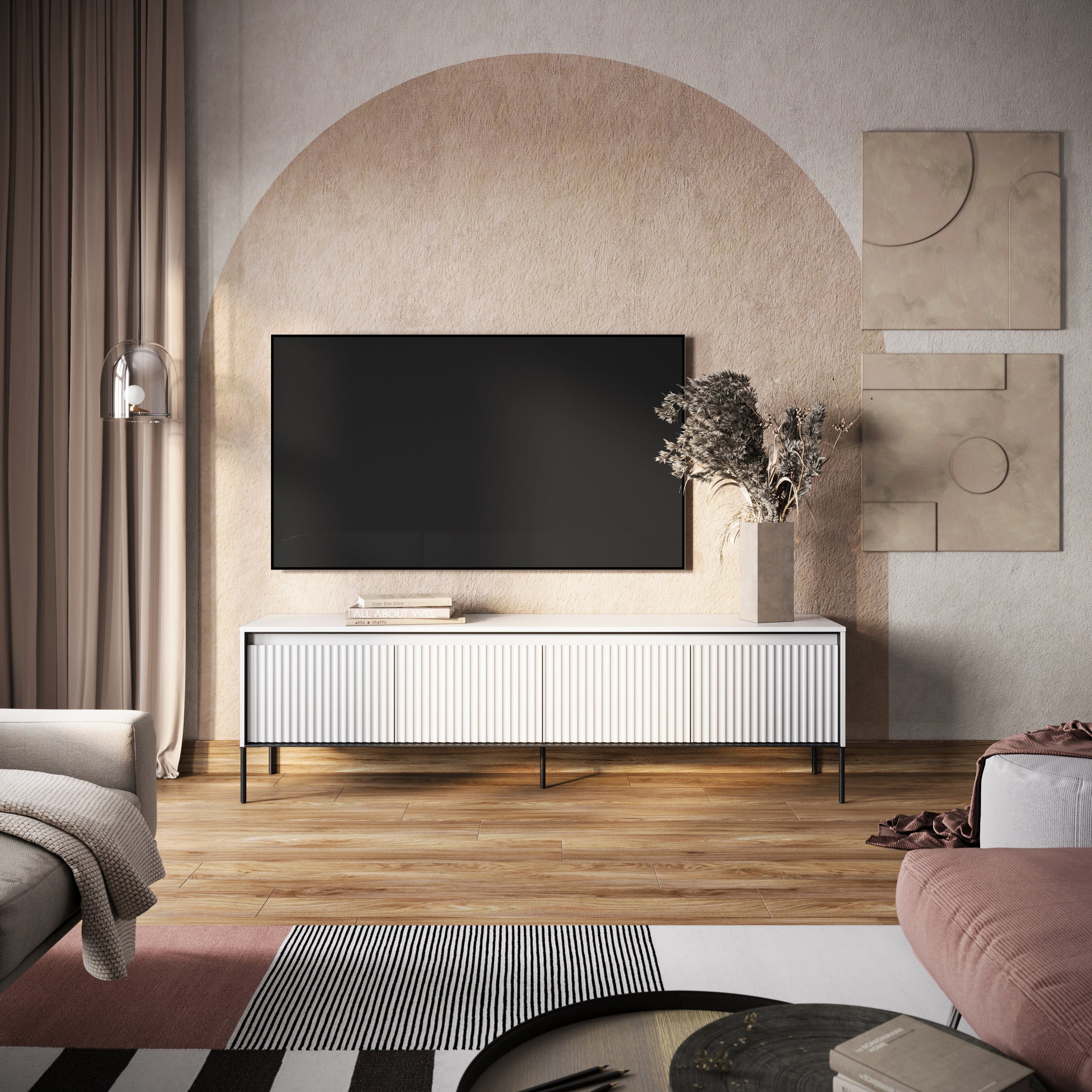 selsey-trend-tv-schrank-193-cm-mit-led-lowboard-wei image 2
