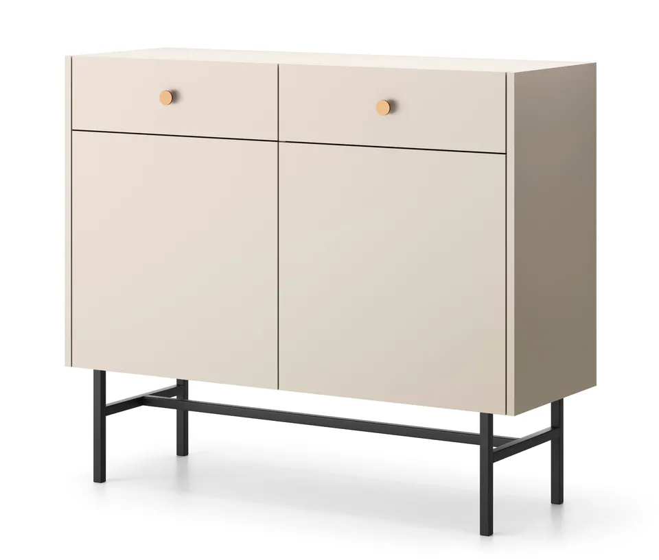 selsey-divenos-zweit-rige-kommode-mit-schubladen-104-cm-grau-beige image 1