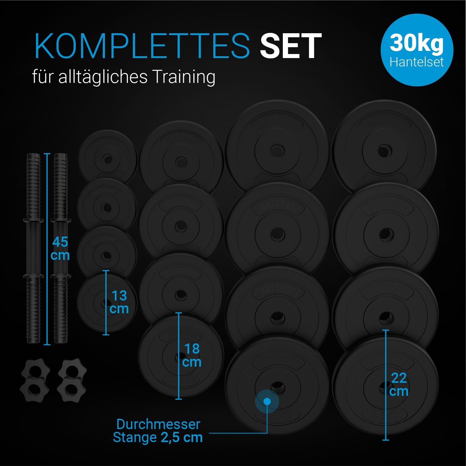 juskys-artsport-hantelset-30-kg-mit-2-kurzhanteln-verstellbar image 5
