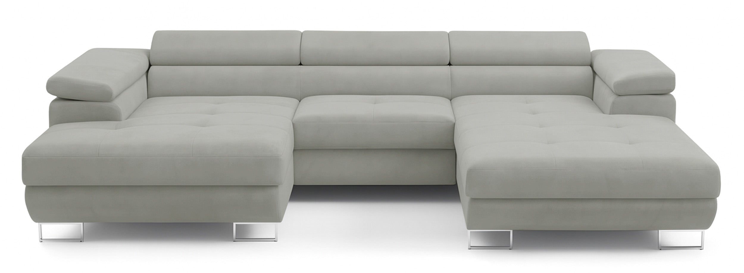 selsey-nollia-ecksofa-u-form-links-mit-schlaffunktion-und-stauraum-hellgrauer-bo image 1