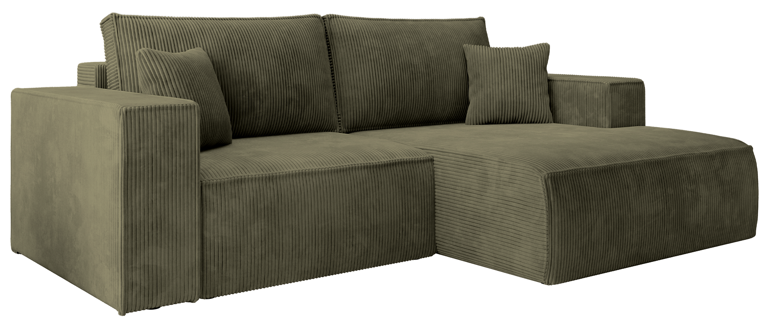 selsey-farese-mini-ecksofa-mit-schlaffunktion-rechts-olivgr-n-cord image 4