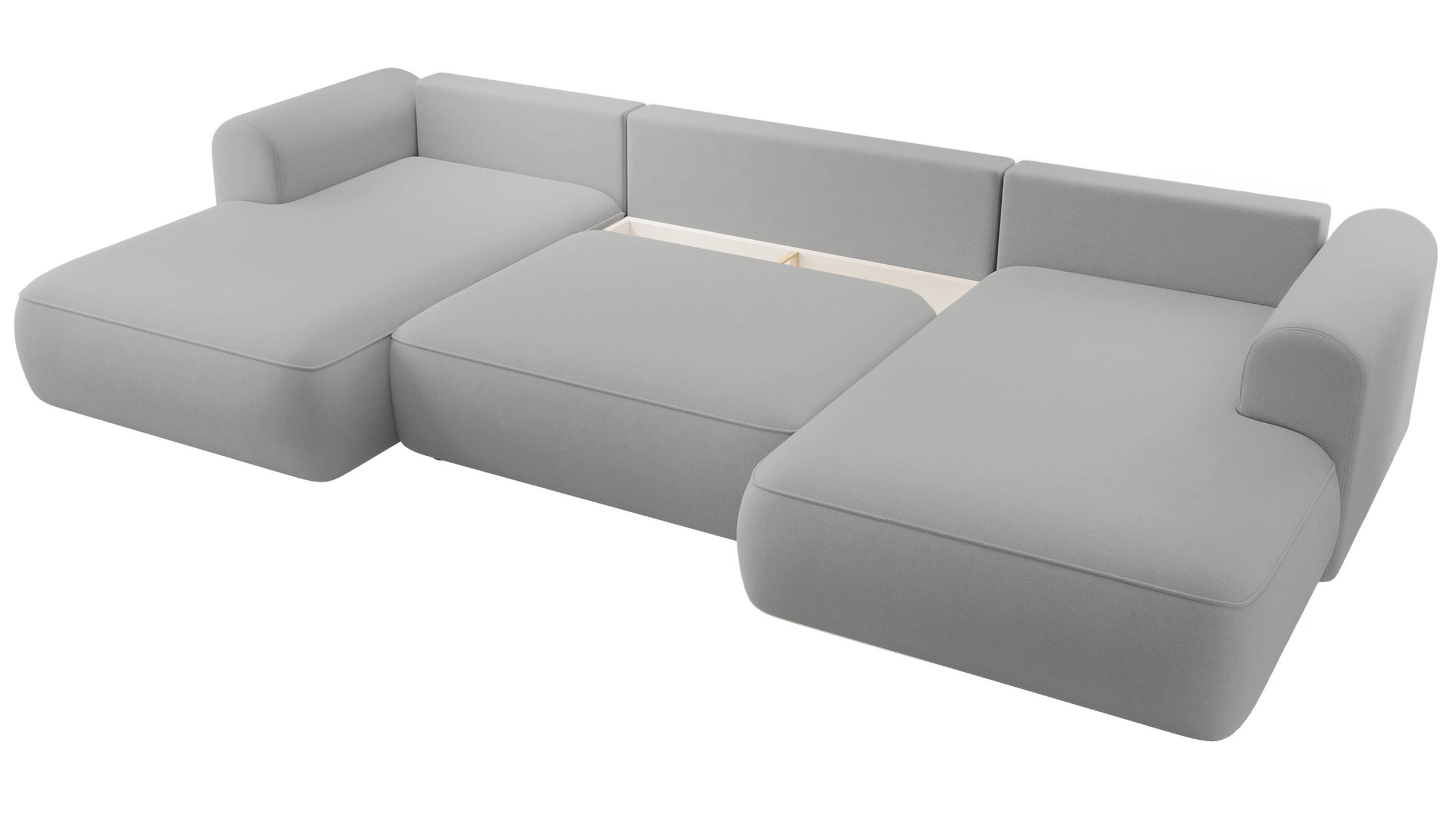 selsey-ovo-ecksofa-u-f-rmig-mit-schlaffunktion-und-stauraum-grauer-samt image 4