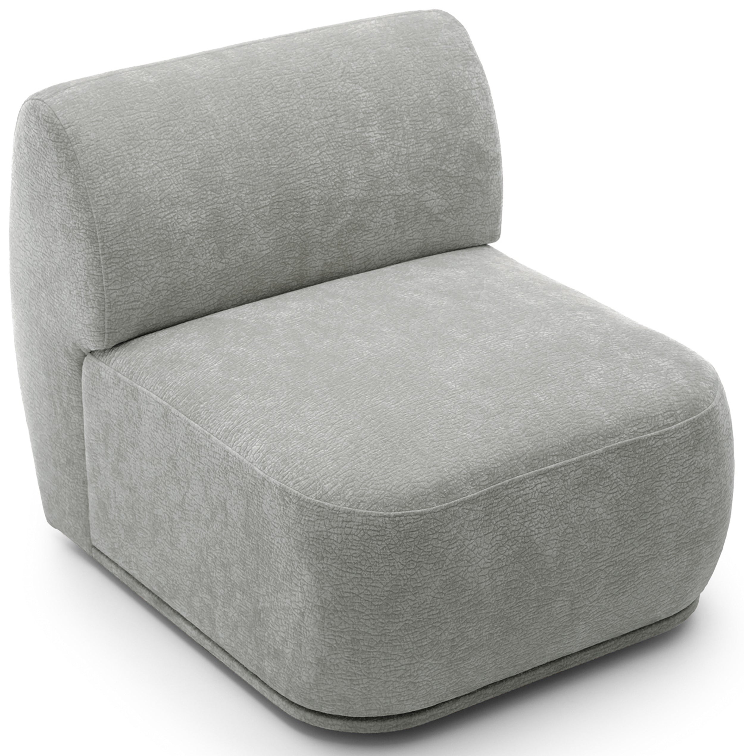 selsey-bommo-einzelnes-mittleres-modul-erweiterungsmodul-sessel-chenille-grau image 1