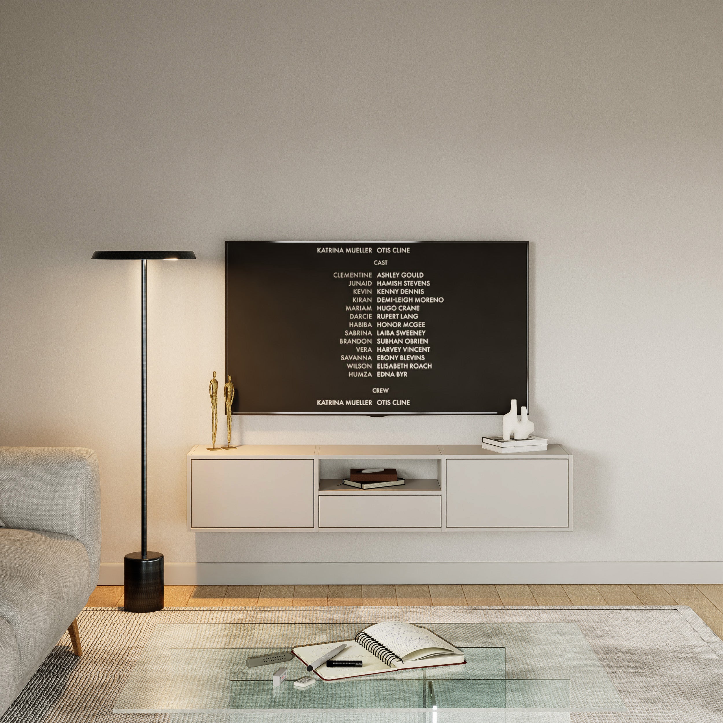 selsey-framme-h-ngender-tv-schrank-150-cm-mit-klappen-kaschmir image 3