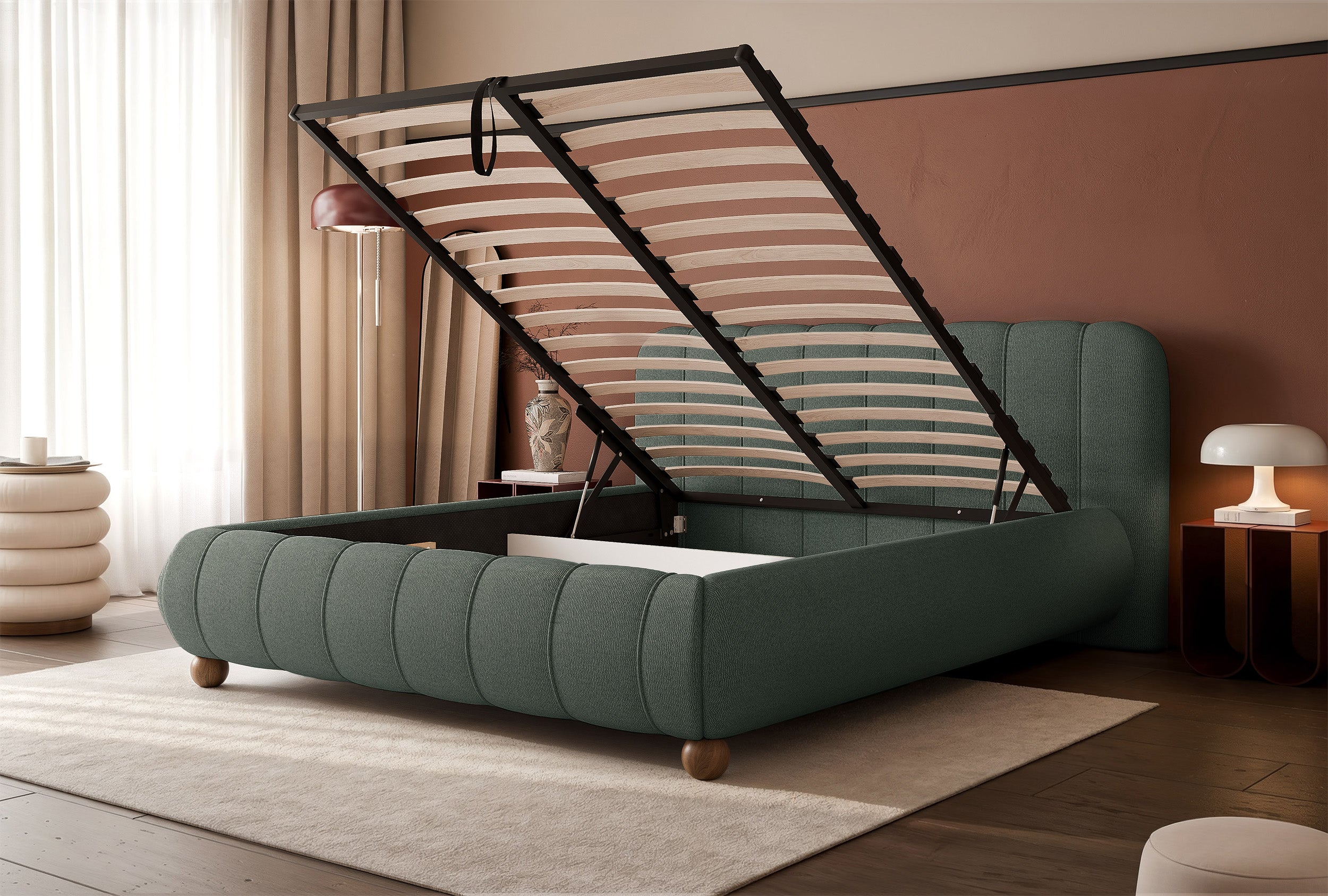 selsey-malunna-polsterbett-160x200-cm-mit-stauraum-salbeigr-ner-chenille-stoff image 4