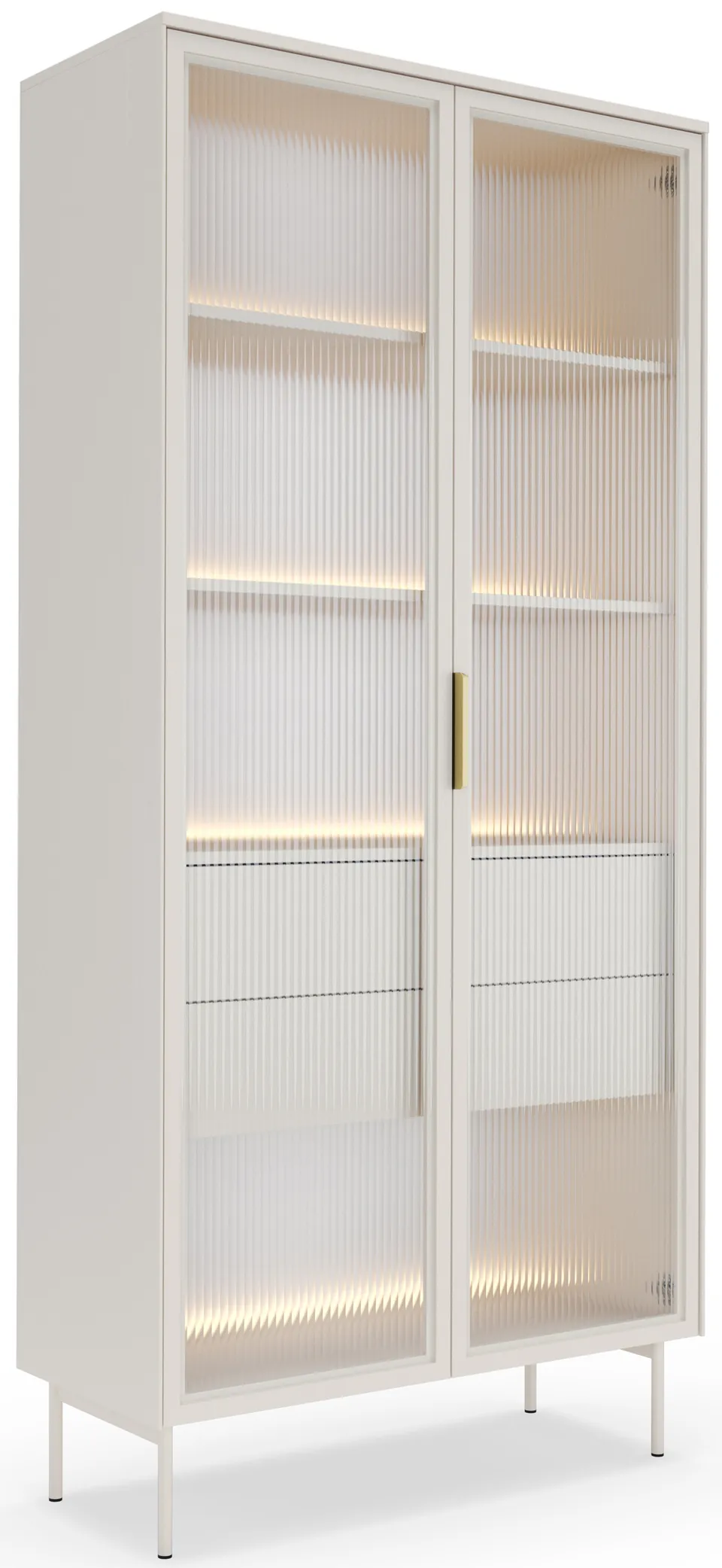 selsey-lumi-vitrine-zweifl-gelig-mit-2-schubladen-und-led-91-cm-kaschmir image 1
