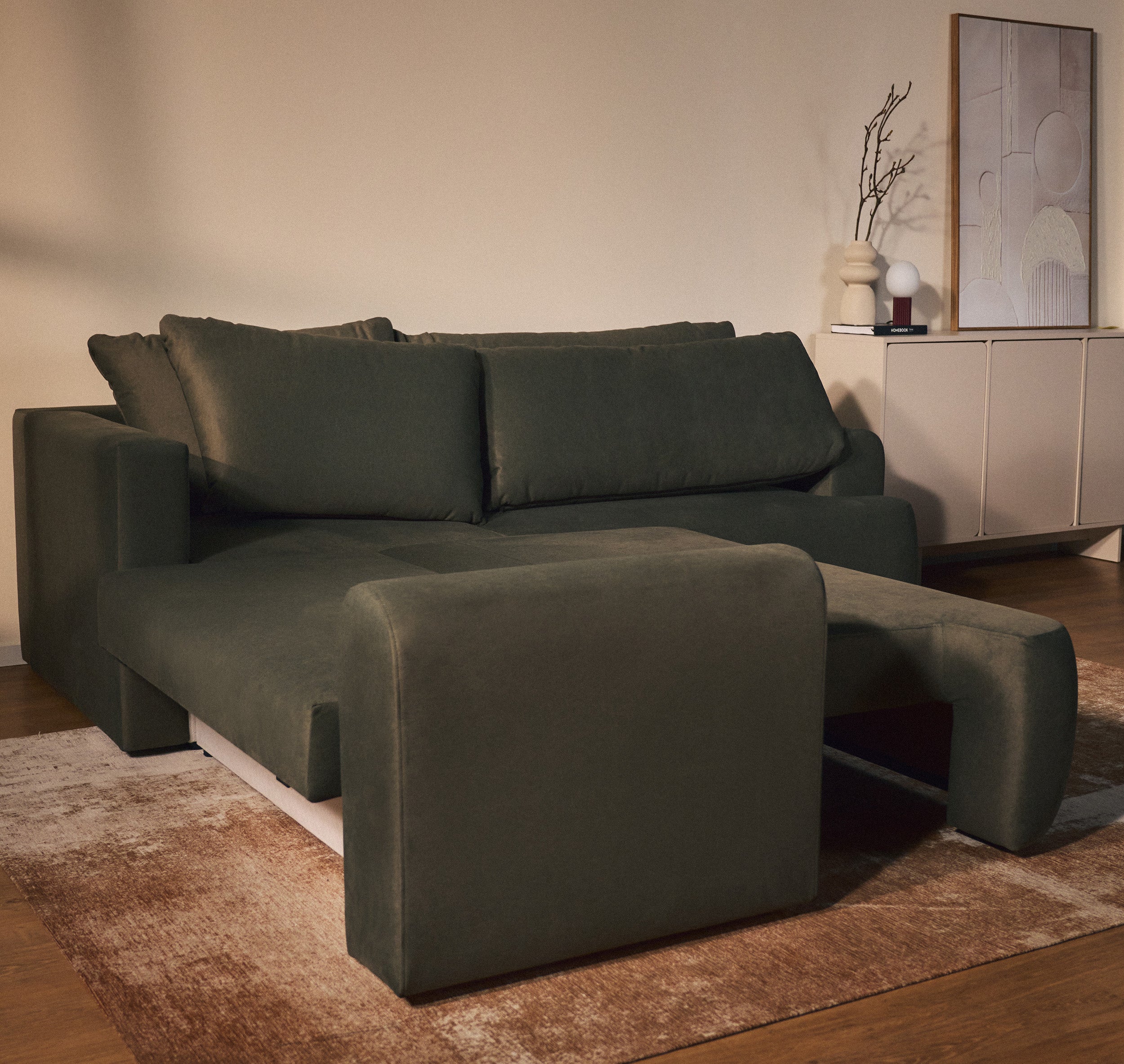 selsey-ovo-ecksofa-l-form-mit-schlaffunktion-olivgr-n-samt-universell image 8