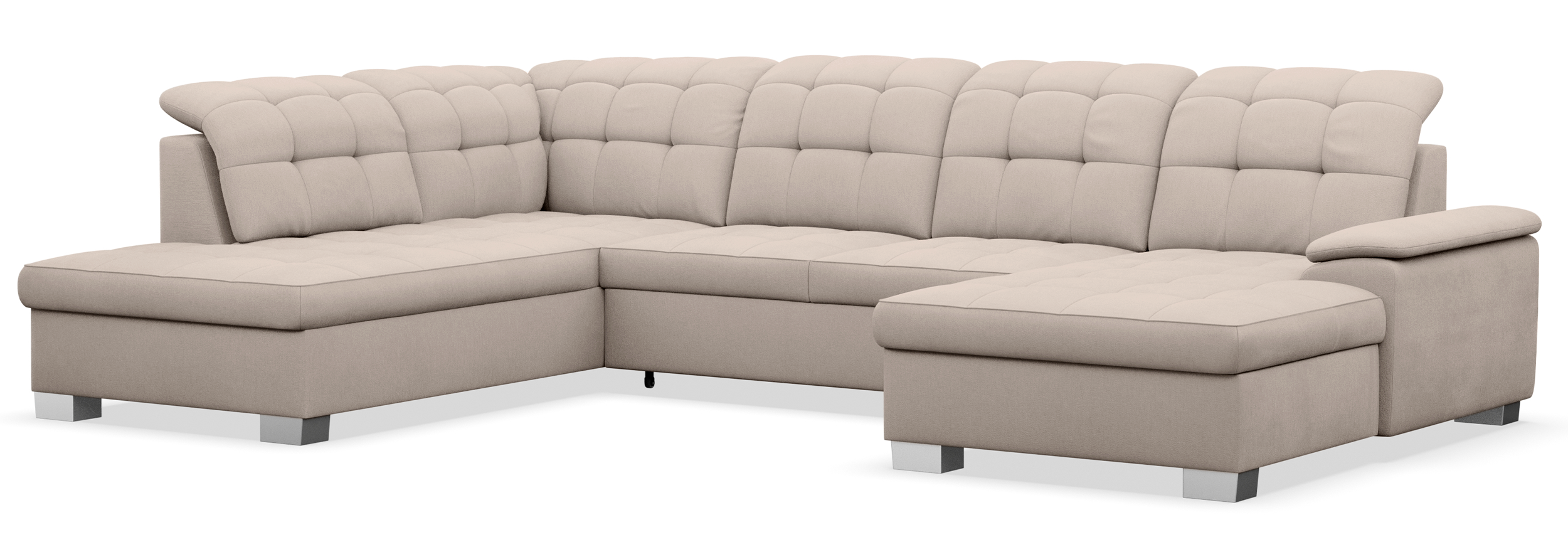 selsey-jamaal-ecksofa-u-f-rmig-rechts-mit-schlaffunktion-und-stauraum-beige-flec image 4
