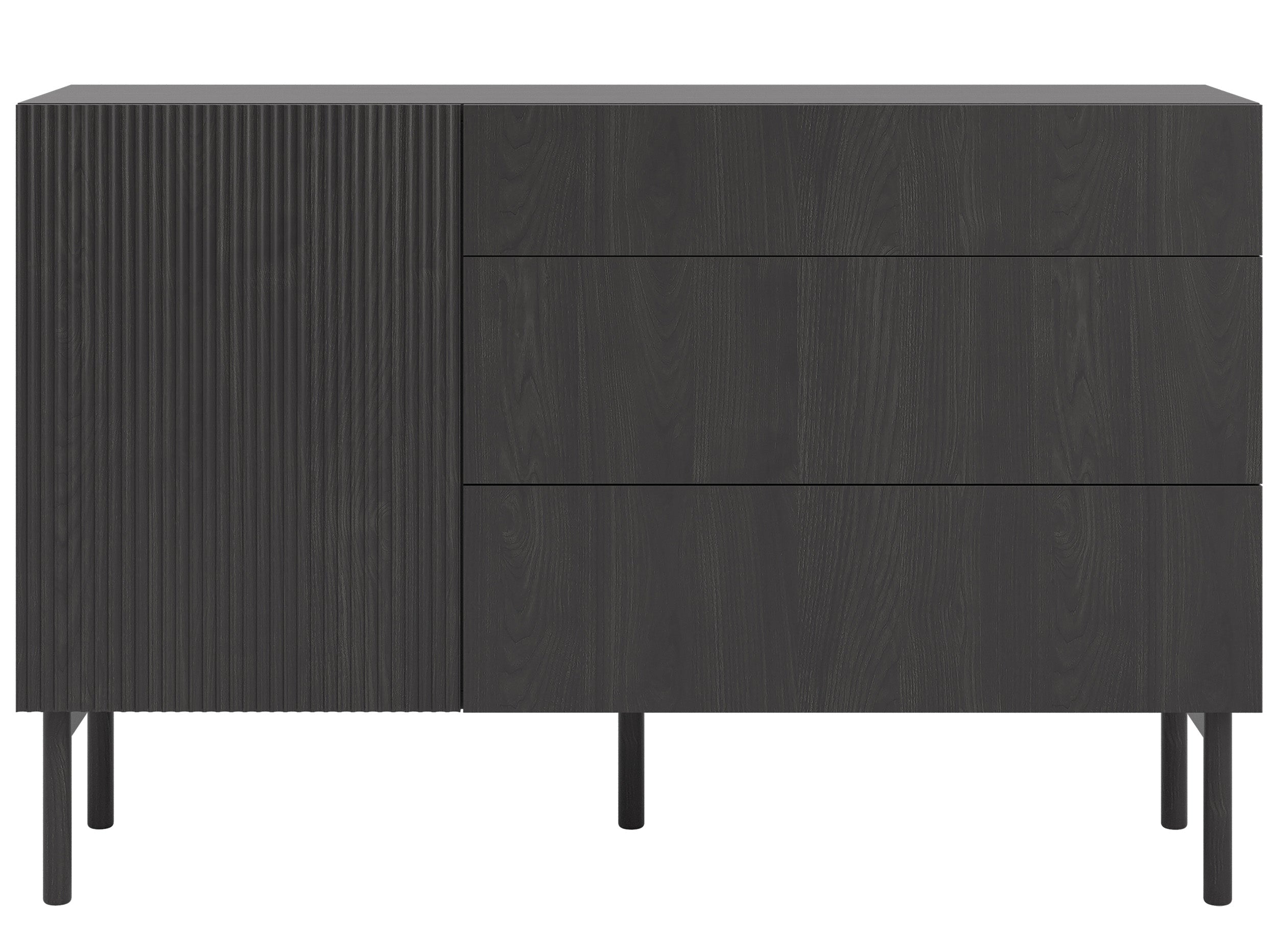 selsey-nolie-einzelt-r-kommode-mit-3-schubladen-140-cm-portland-esche-schwarz image 5
