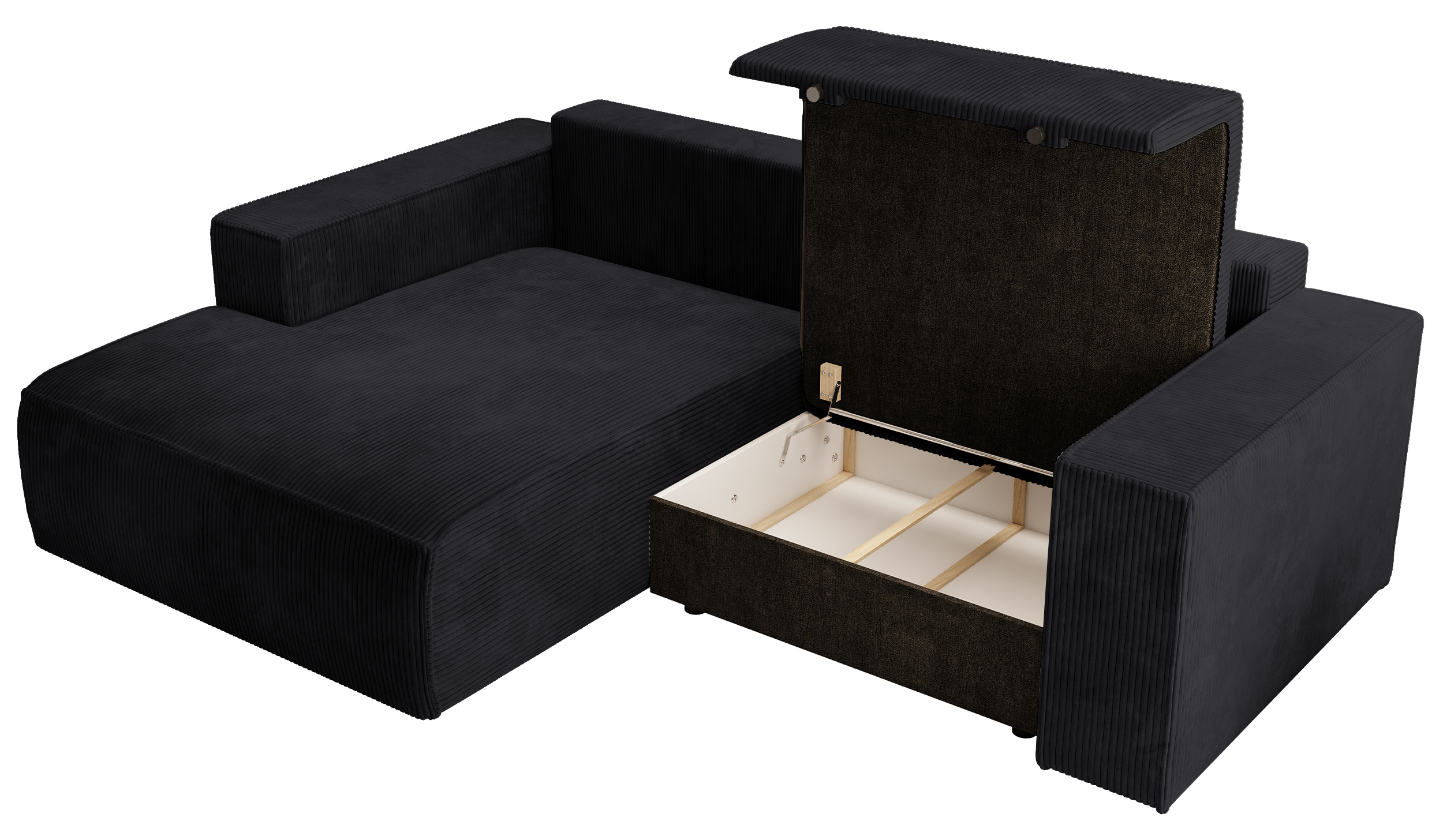 selsey-farese-mini-ecksofa-l-form-links-mit-schlaffunktion-und-stauraum-schwarze image 3