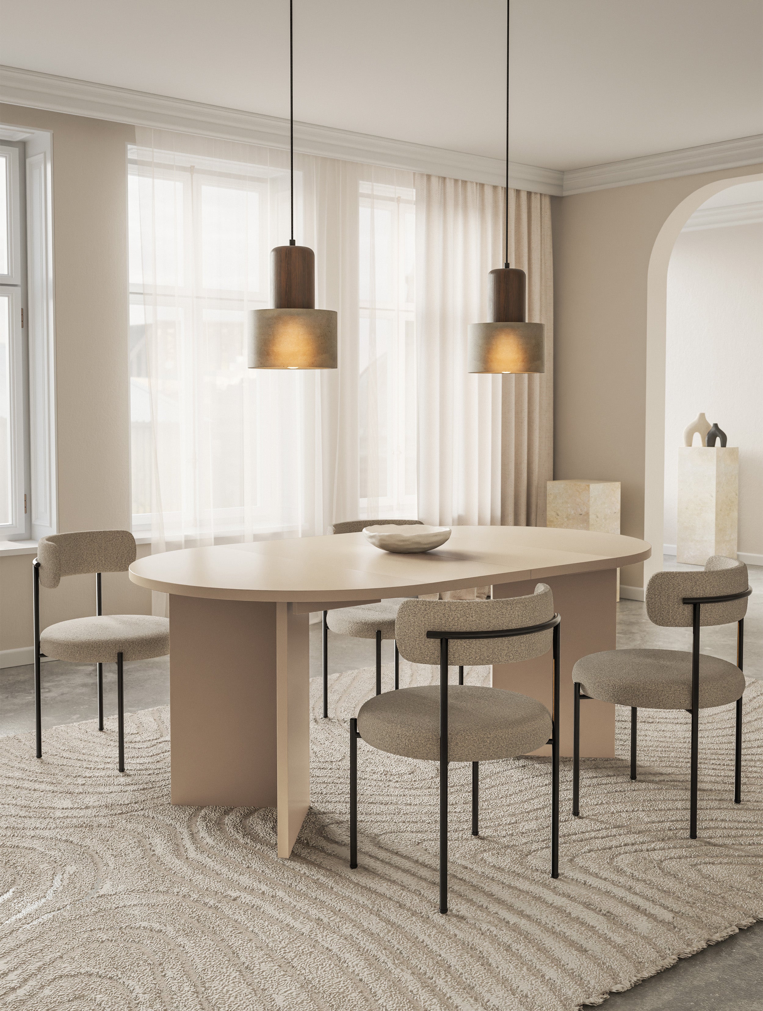 selsey-ovo-ausziehbarer-esstisch-rund-110-190x110-cm-cappuccino image 5