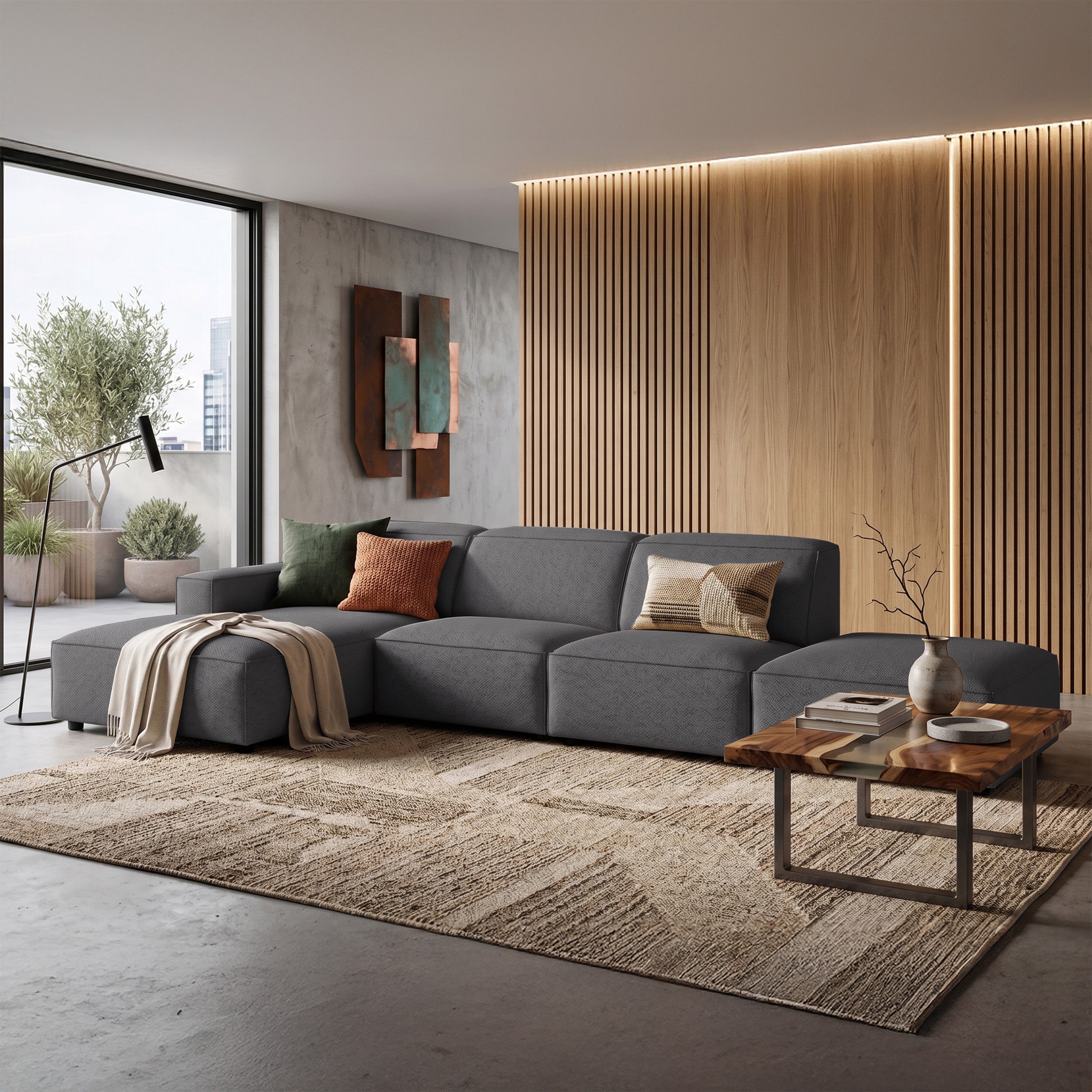 selsey-sellmo-modulares-ecksofa-l-form-links-mit-hocker-dunkelgrau-chenille-hydr image 2