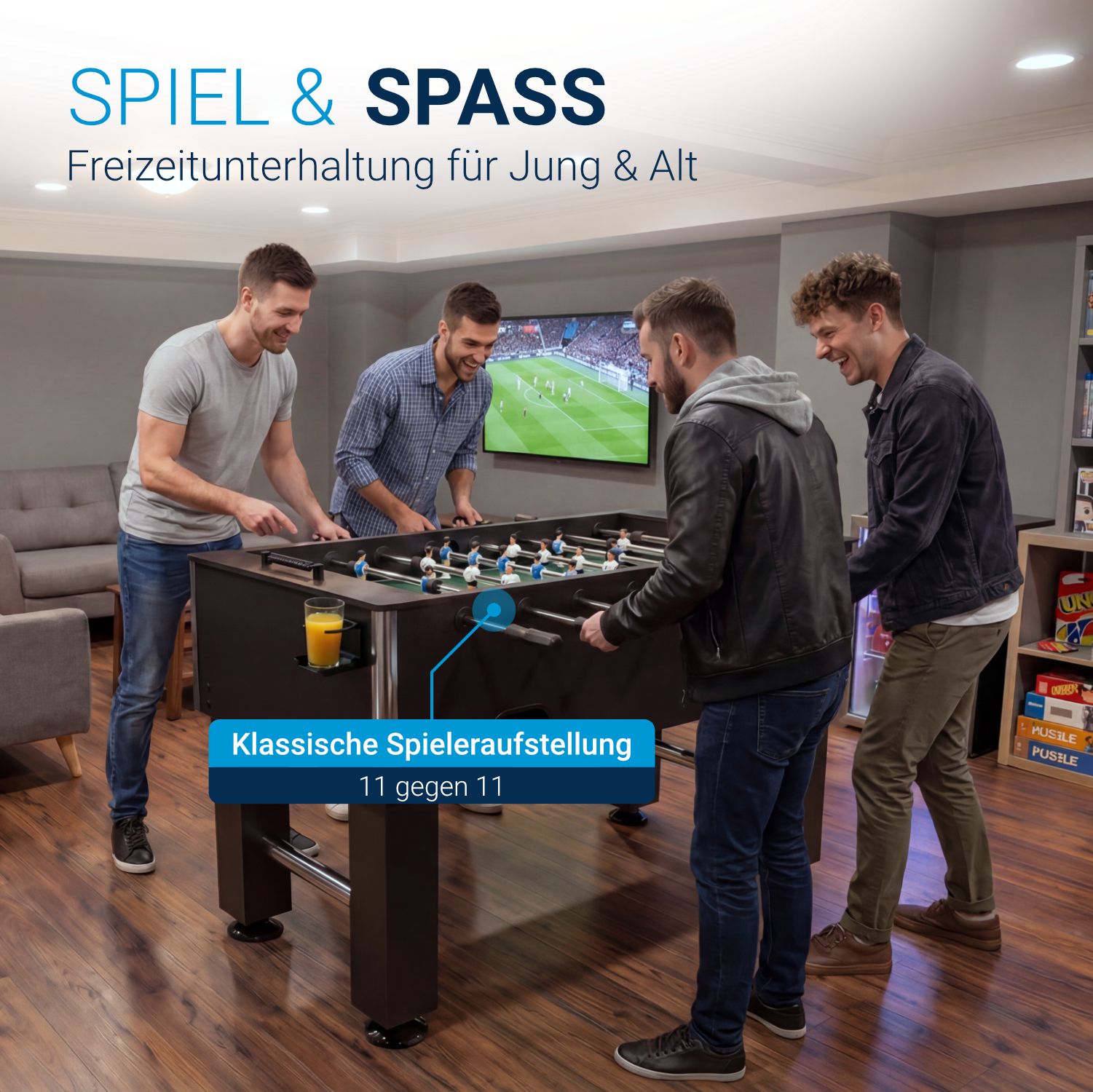 juskys-tischkicker-wuzzler-kickertisch-mit-getr-nkehaltern-f-r-familie image 2