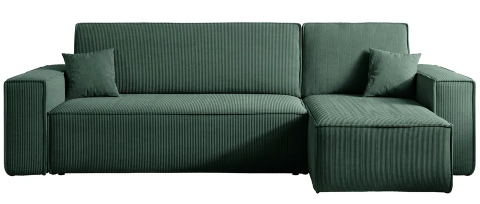 selsey-scarlo-ecksofa-mit-schlaffunktion-l-form-stauraum-dunkelgr-ner-cord image 1