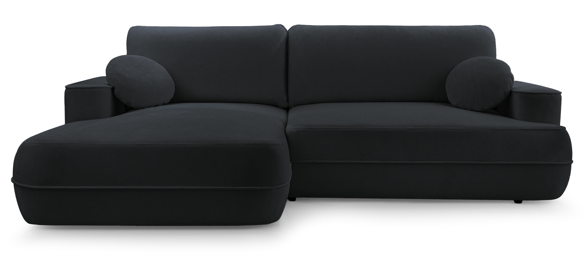 selsey-fuerro-ecksofa-l-links-mit-schlaffunktion-und-stauraum-schwarz-wasserabwe image 1