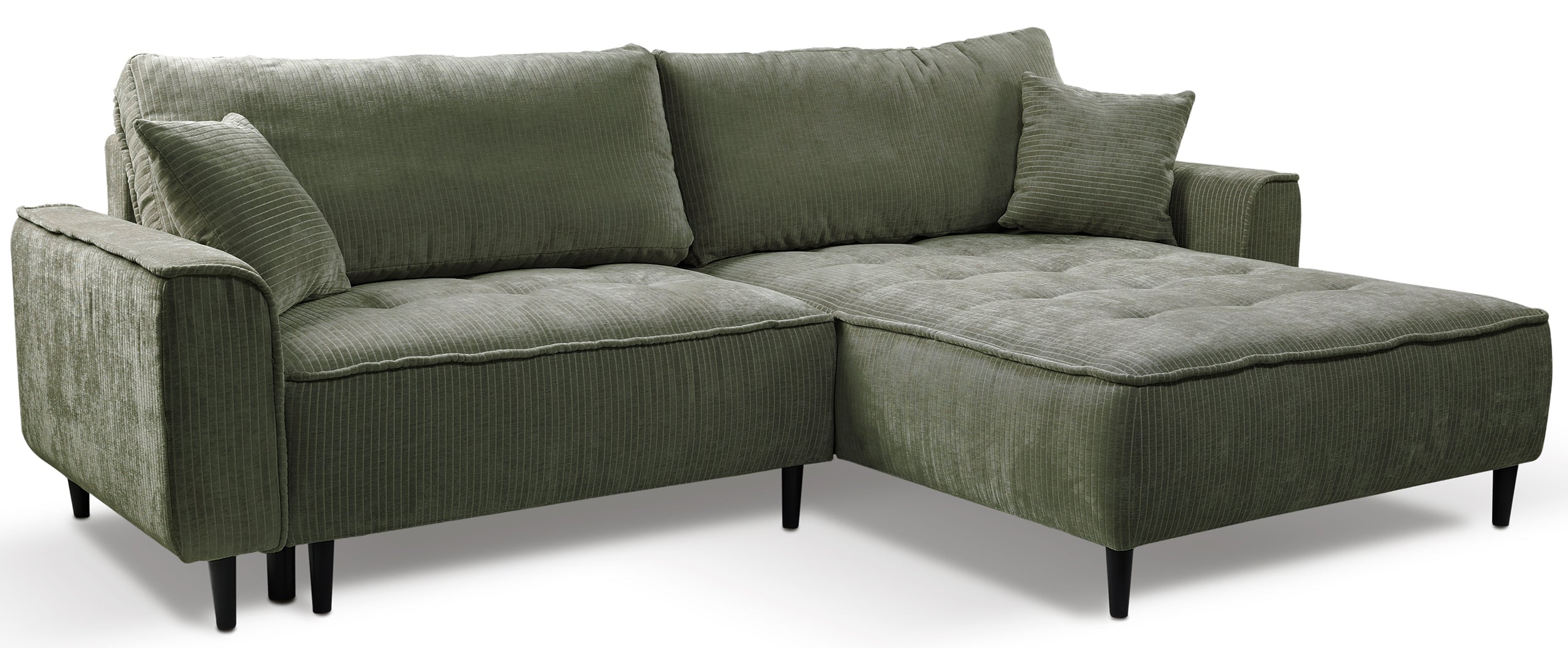 selsey-blues-ecksofa-mit-schlaffunktion-l-f-rmig-rechts-salbeigr-ner-cordstoff-m image 1