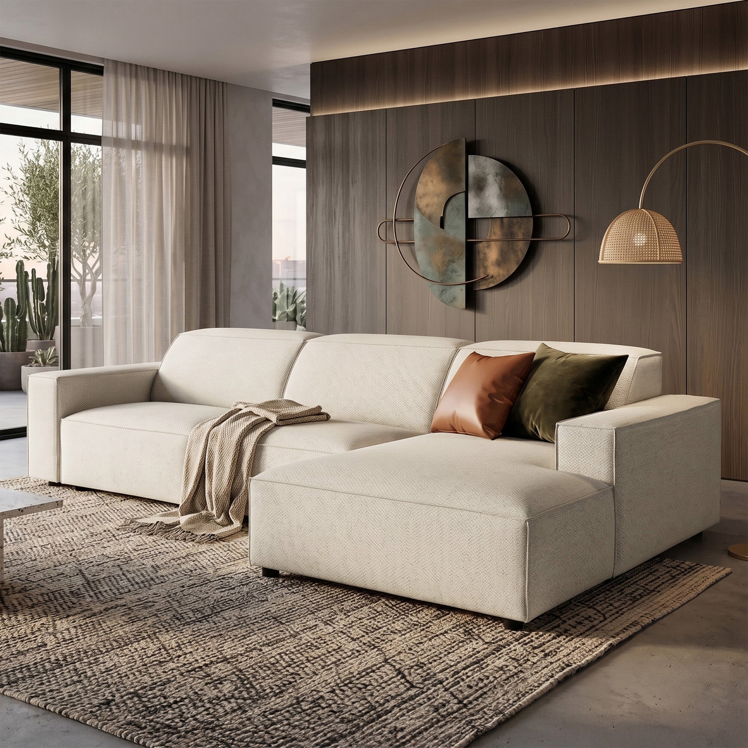 selsey-sellmo-modulares-ecksofa-l-form-rechts-cremefarbener-chenille-stoff image 2