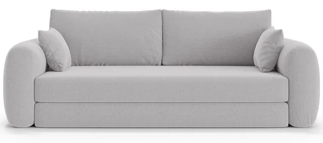 selsey-velera-dreisitziges-ausklappbares-sofa-hellgrau-flechtmuster image 1